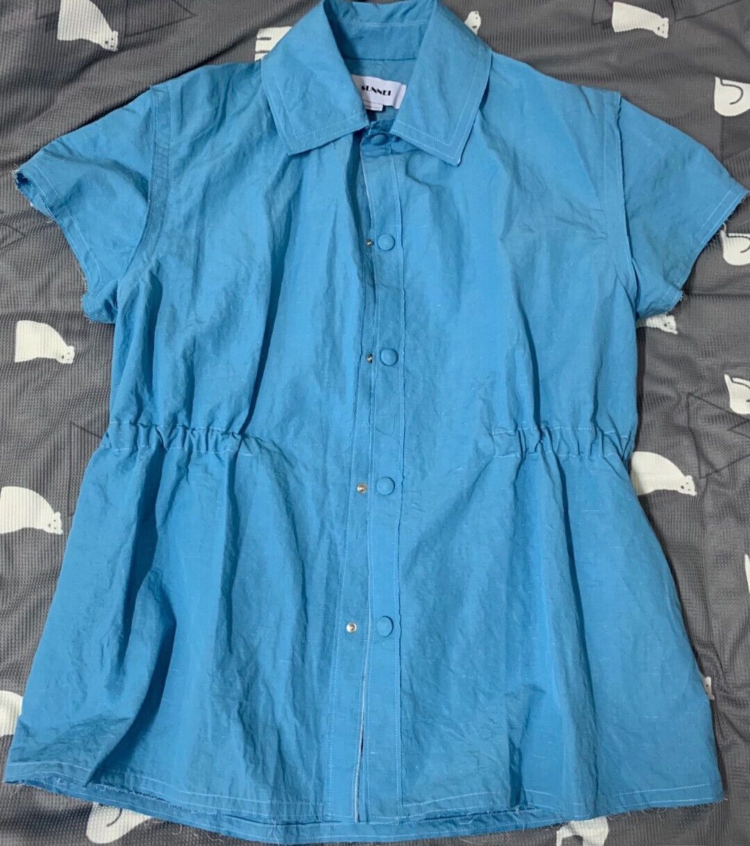 Sunnei Sunnei SS20 Light Blue Dress Shirt Size S / US 4 / IT 40 - 2 Thumbnail