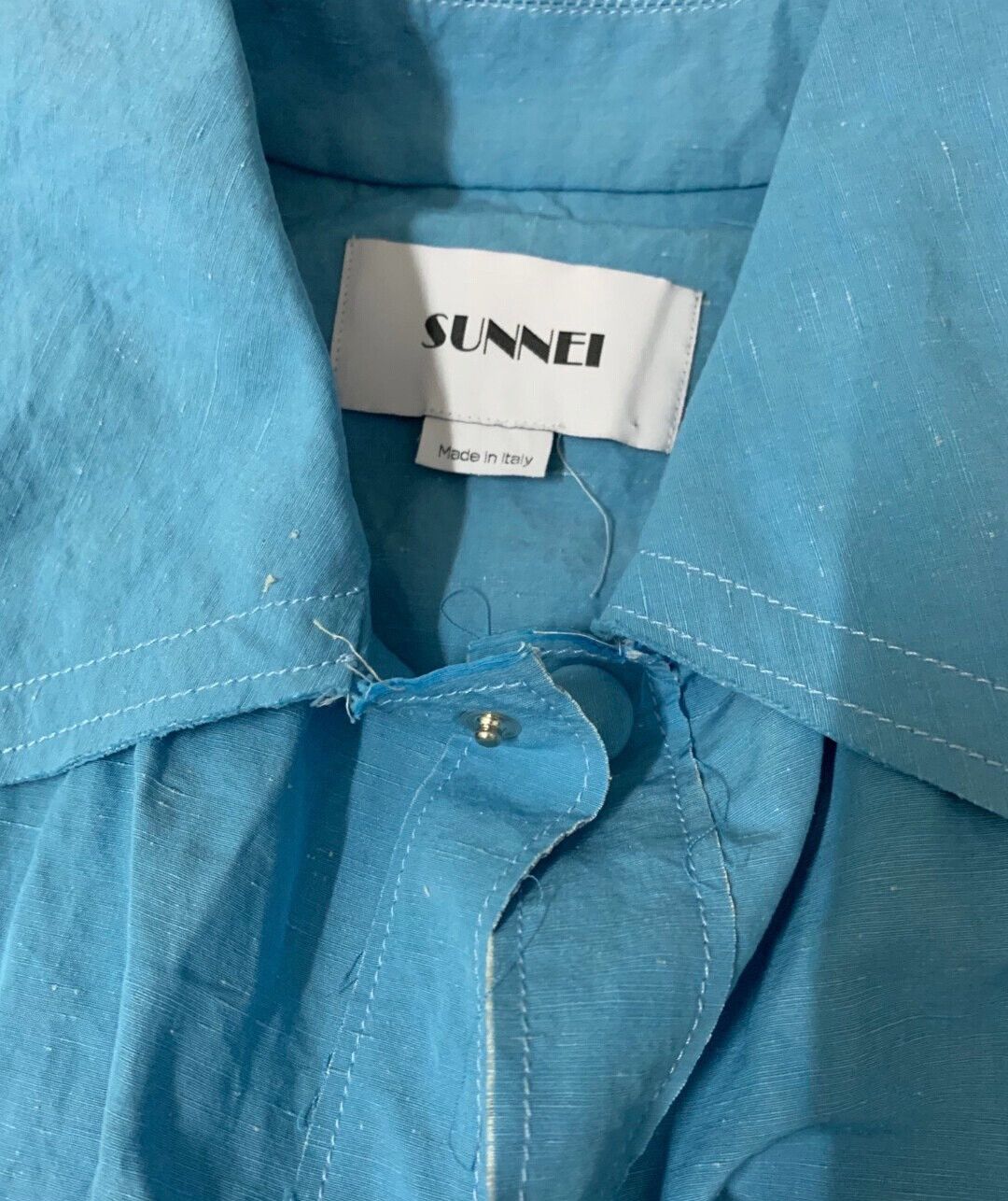 Sunnei Sunnei SS20 Light Blue Dress Shirt Size S / US 4 / IT 40 - 4 Thumbnail