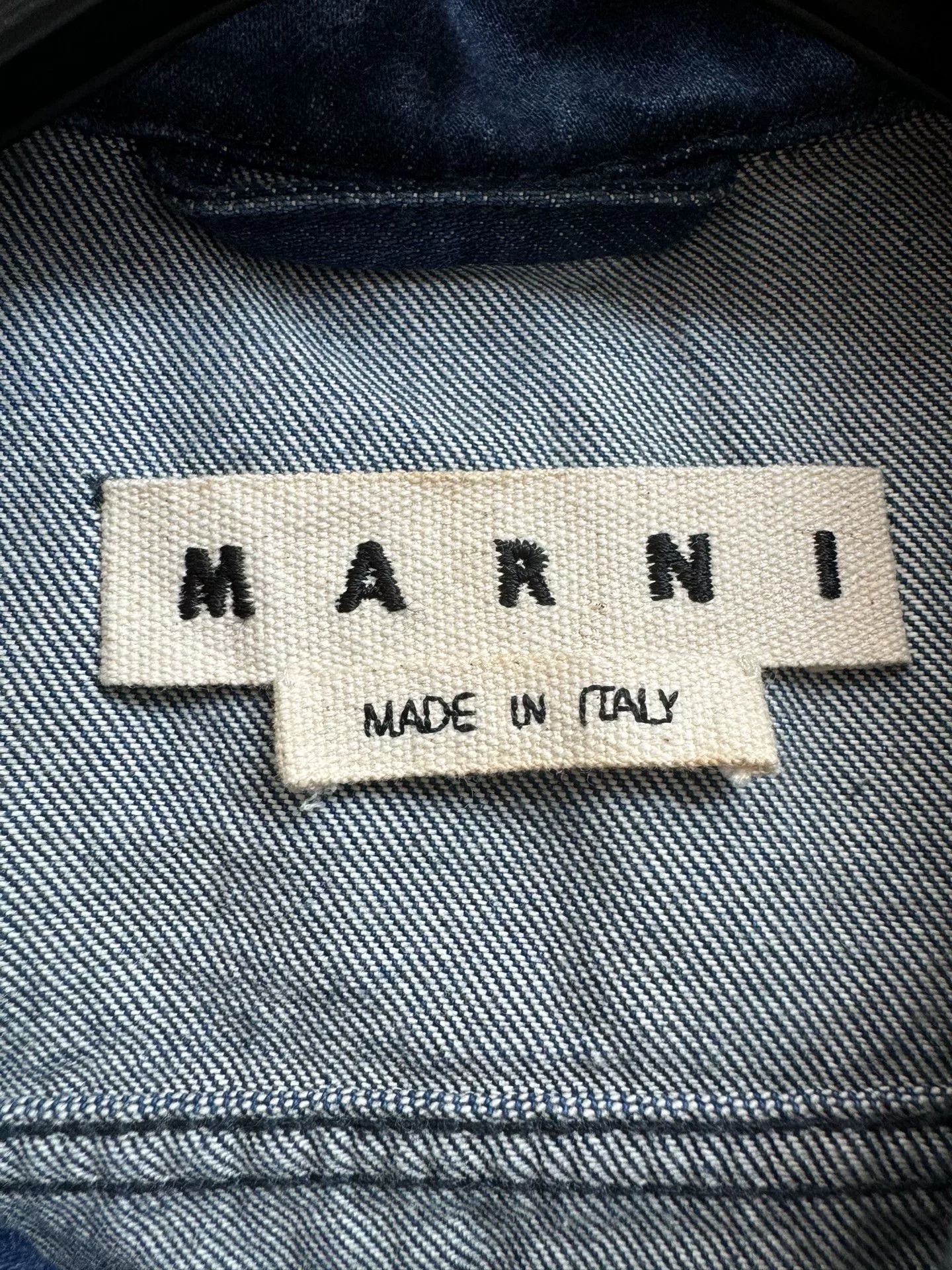 Marni Marni Denim Wool Jacket with Color Block Size US M / EU 48-50 / 2 - 3 Thumbnail