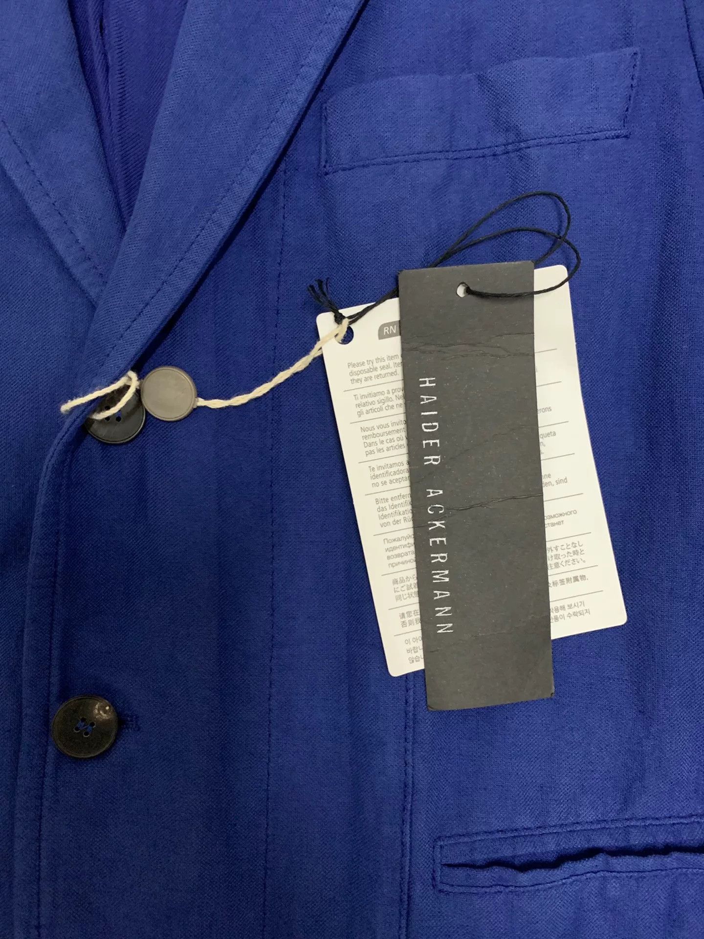 Haider Ackermann Haider Ackermann Blue Long Coat Size US S / EU 44-46 / 1 - 4 Thumbnail