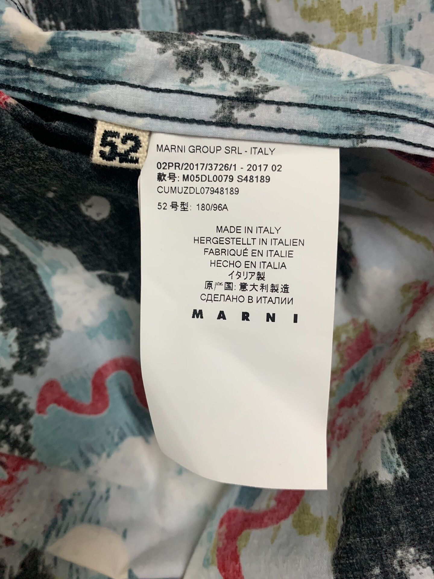 Marni Marni AW17 Graffiti Shirt Size US L / EU 52-54 / 3 - 5 Thumbnail