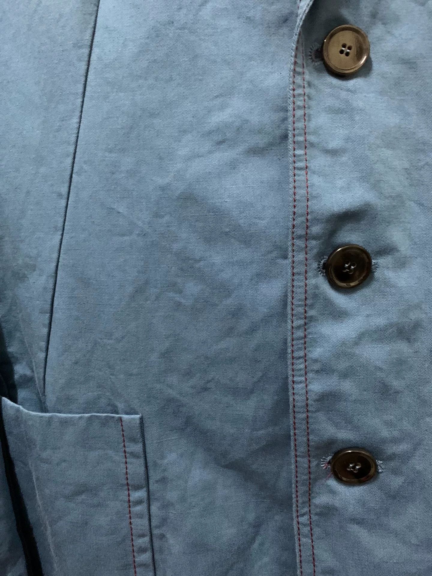 Marni Vintage Baby Blue Work Jacket by Marni Size US M / EU 48-50 / 2 - 3 Thumbnail