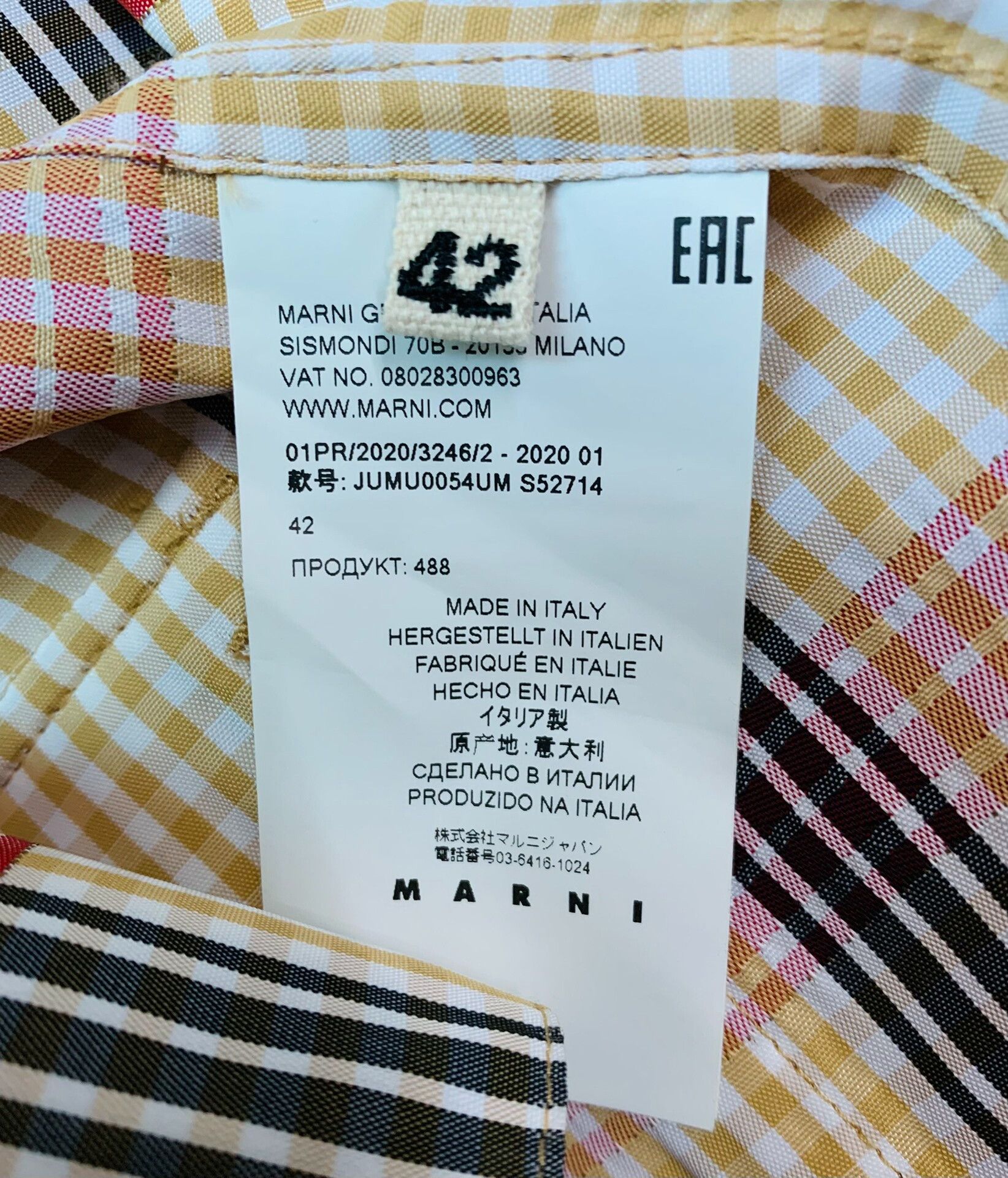 Marni Marni Oversized Check Shirt Jacket Size US XS / EU 42 / 0 - 4 Thumbnail