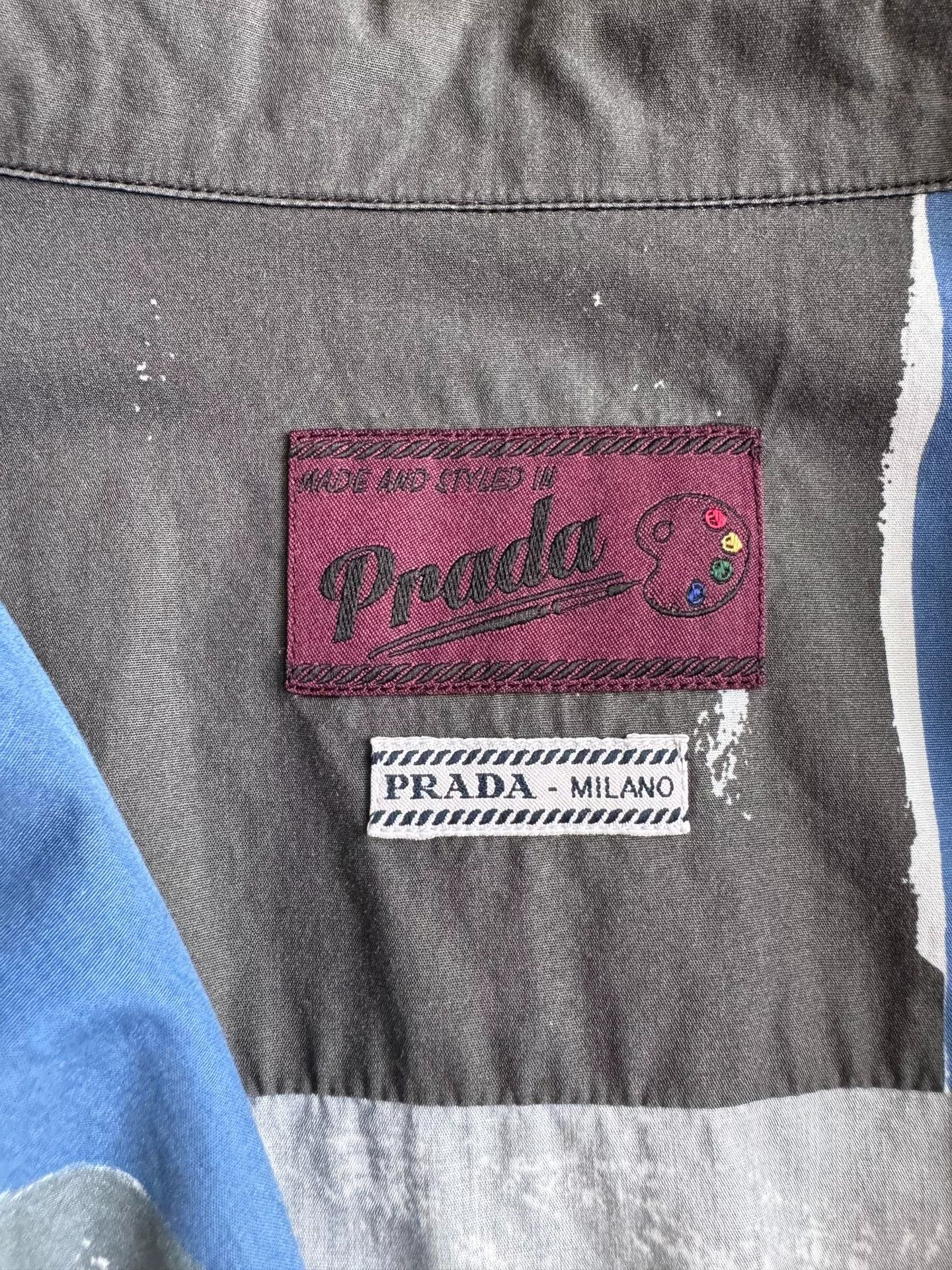 Prada PRADA SS16 Oil Painting Short Sleeve Shirt Size US M / EU 48-50 / 2 - 3 Thumbnail
