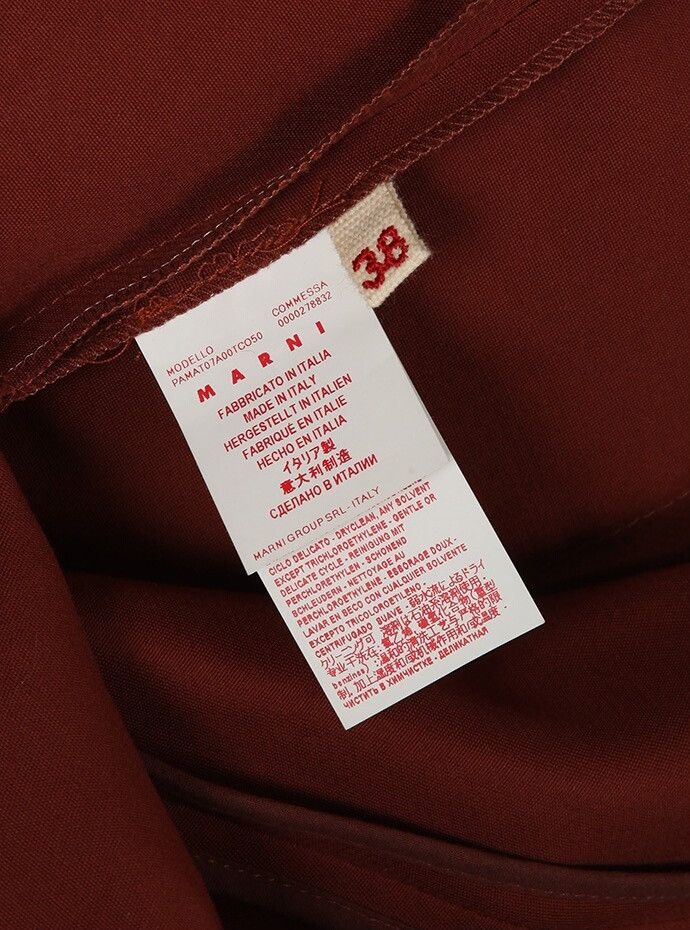 Marni Marni Burgundy Pocket Casual Pants Size 38" / US 16 / IT 52 - 5 Thumbnail