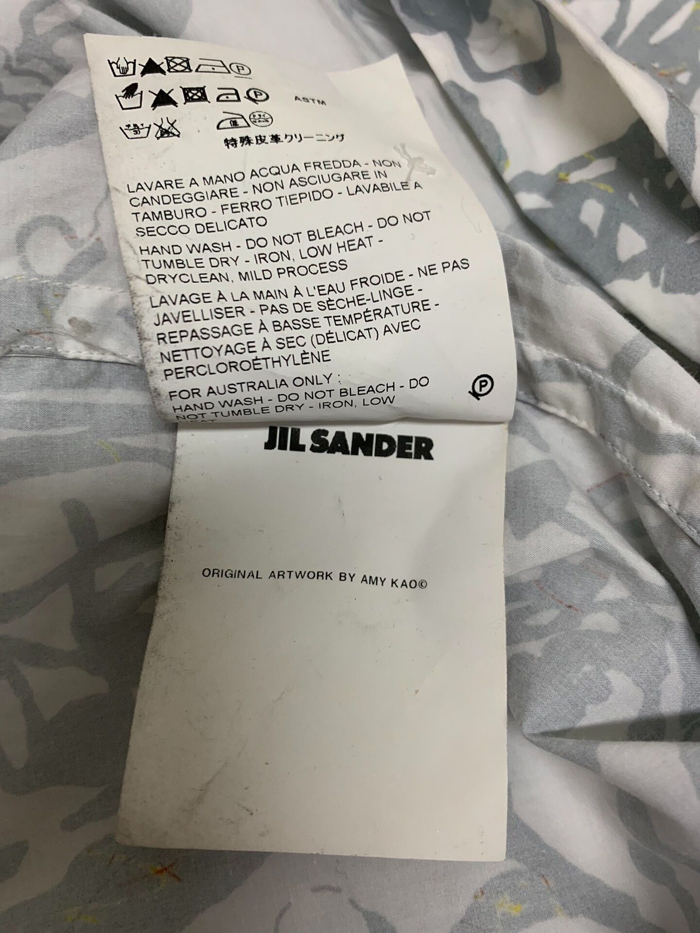 Jil Sander Jil Sander SS13 Artist Collaboration Shirt Size US XXS / EU 40 - 3 Thumbnail