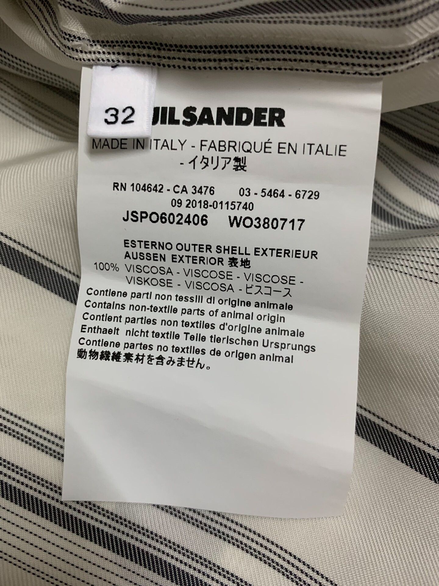 Jil Sander Jil Sander SS18 Striped Shirt Size S / US 4 / IT 40 - 4 Thumbnail