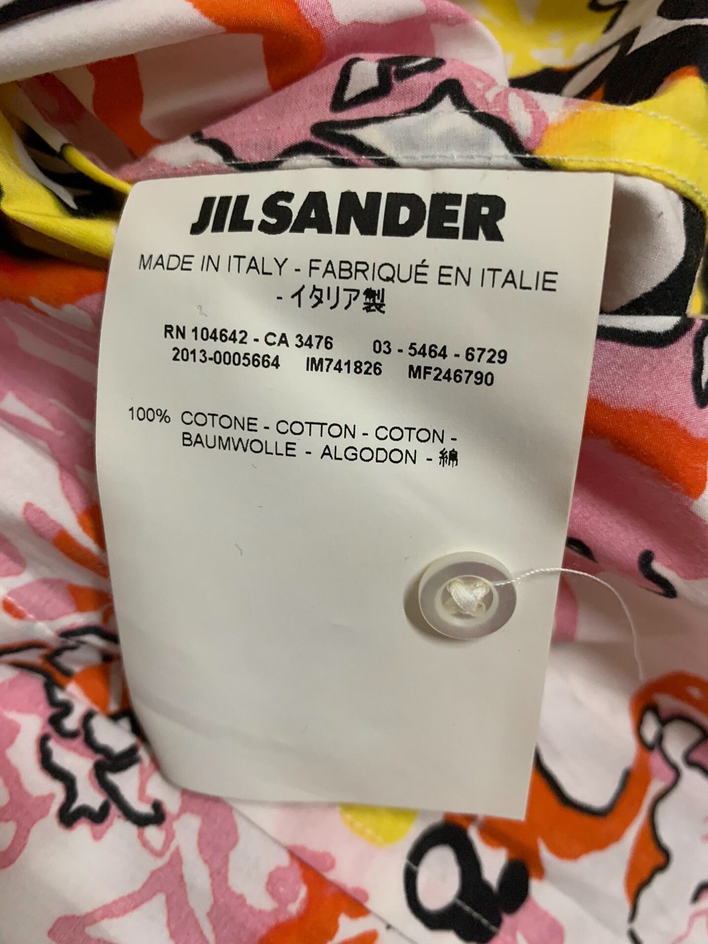 Jil Sander JIL SANDER SS13 Artist Collaboration Shirt Size US XXS / EU 40 - 4 Thumbnail