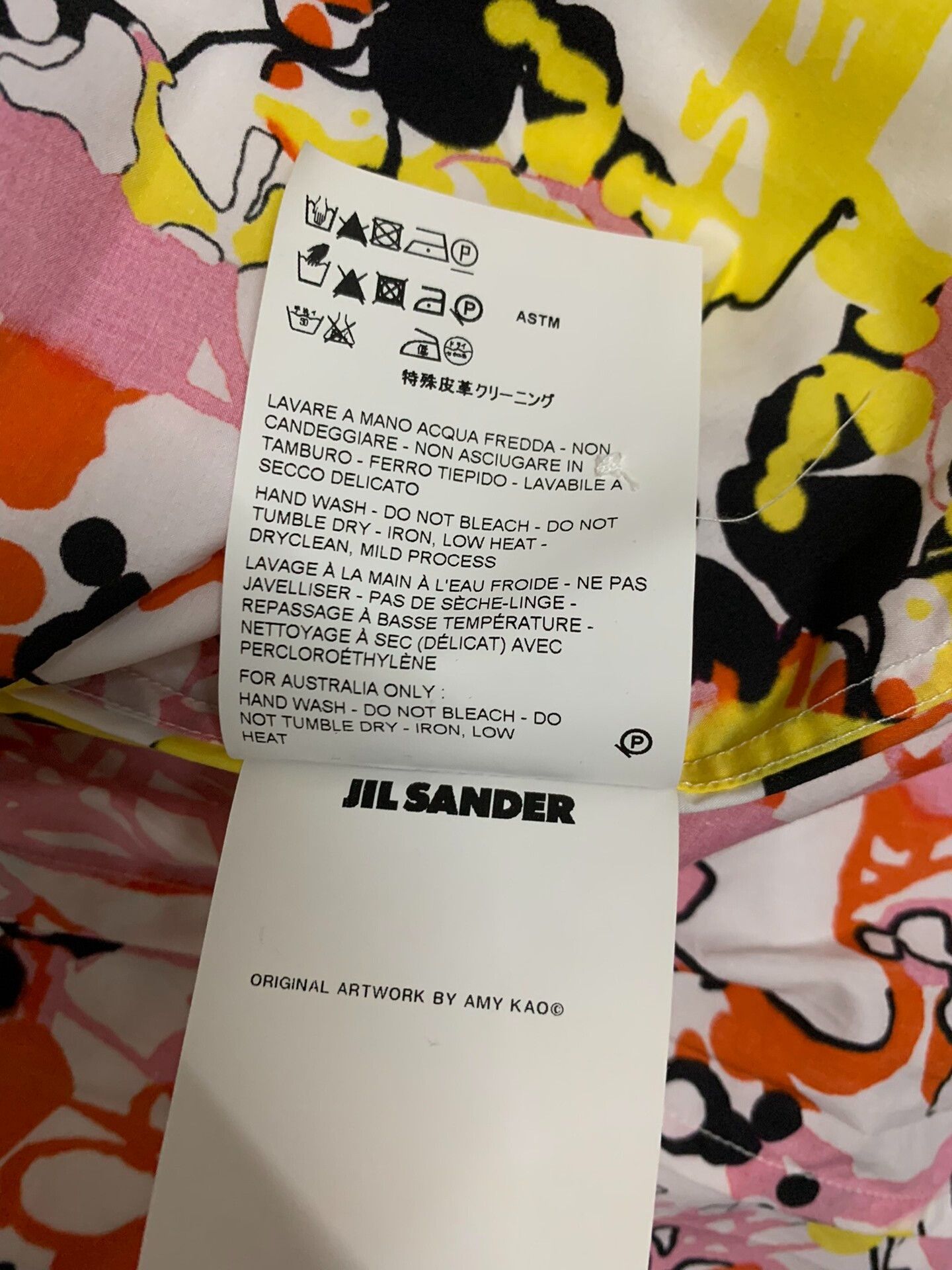 Jil Sander JIL SANDER SS13 Artist Collaboration Shirt Size US XXS / EU 40 - 5 Thumbnail