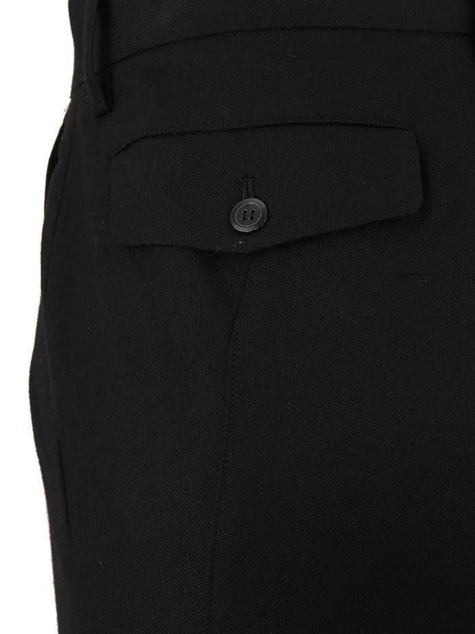 Junya Watanabe Black High-Waisted Midi Skirt by Junya Watanabe Size 23" - 4 Thumbnail