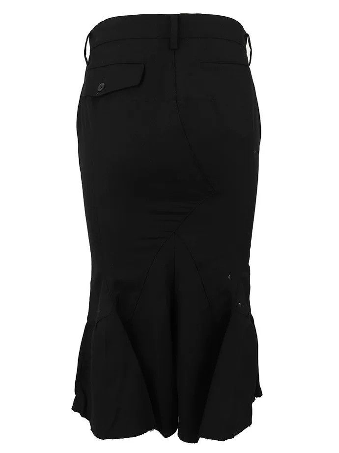Junya Watanabe Black High-Waisted Midi Skirt by Junya Watanabe Size 23" - 2 Thumbnail