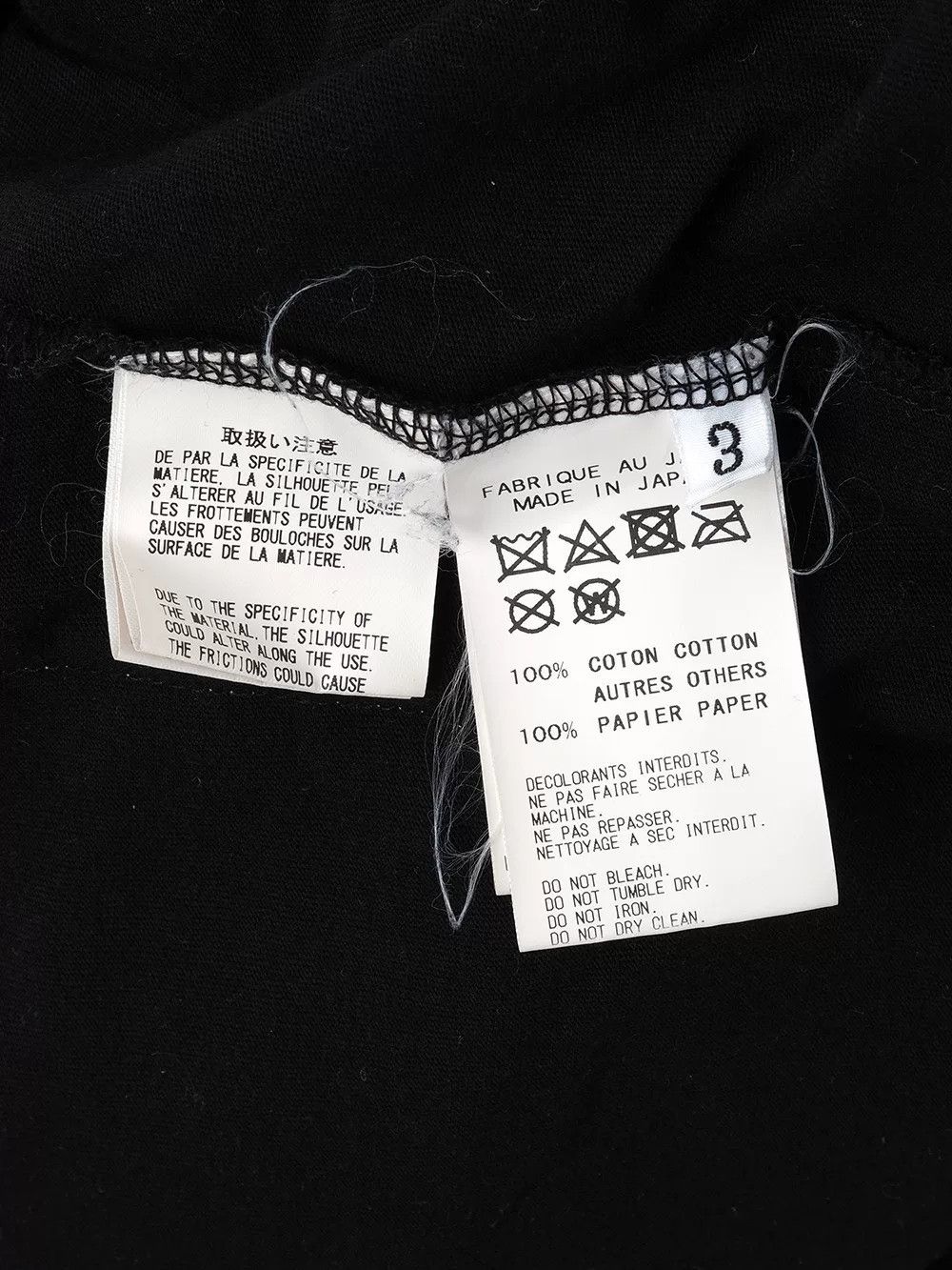 Yohji Yamamoto YOHJI YAMAMOTO Black Long Sleeve Top Size US L / EU 52-54 / 3 - 5 Thumbnail