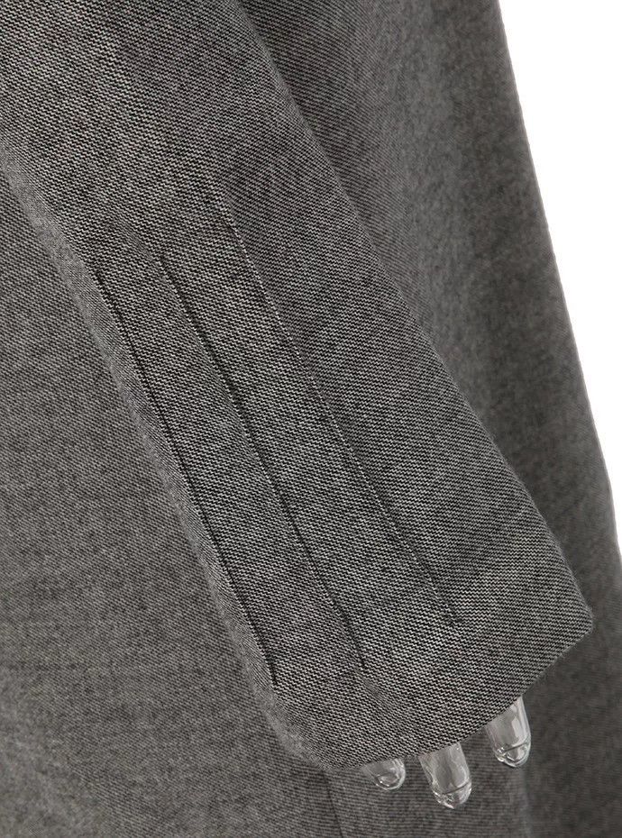 Maison Margiela Gray Twill Deep V-Neck Robe Size S / US 4 / IT 40 - 4 Thumbnail