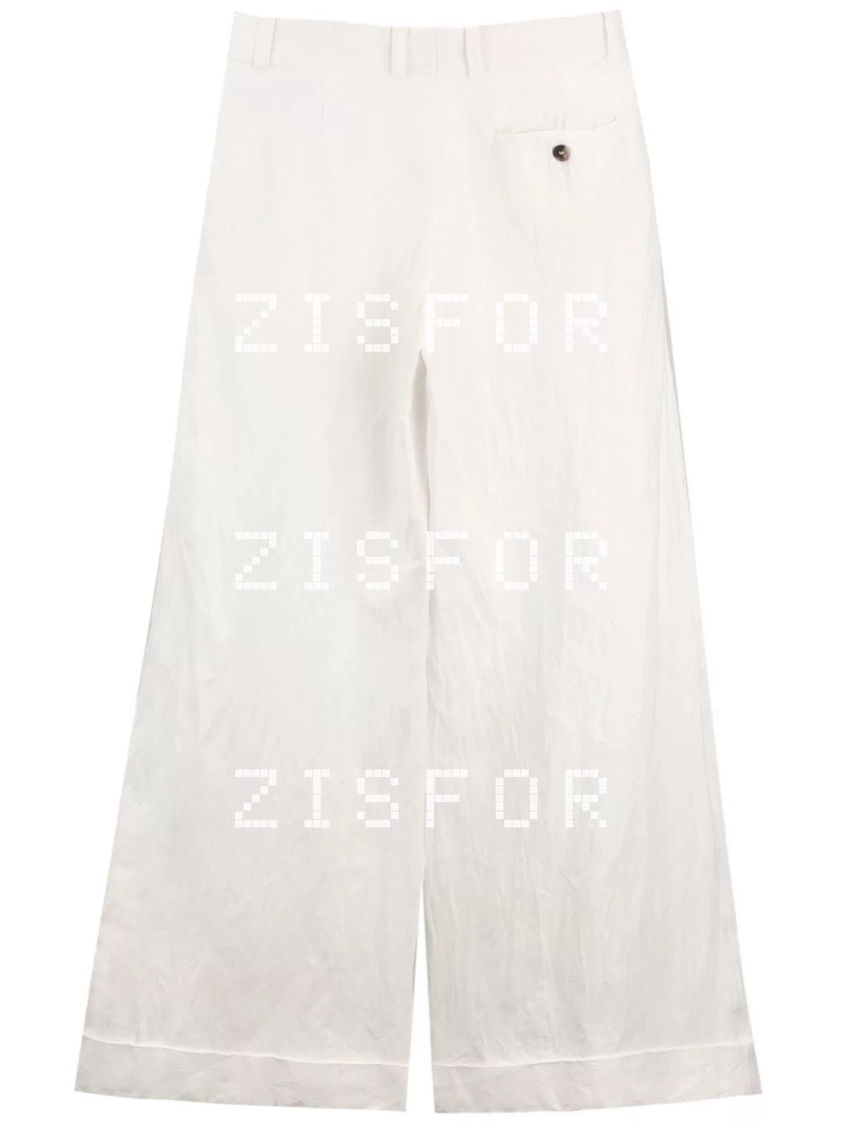 Celine Old Celine Linen Wide-Leg Trousers Size 34" / US 12 / IT 48 - 2 Thumbnail
