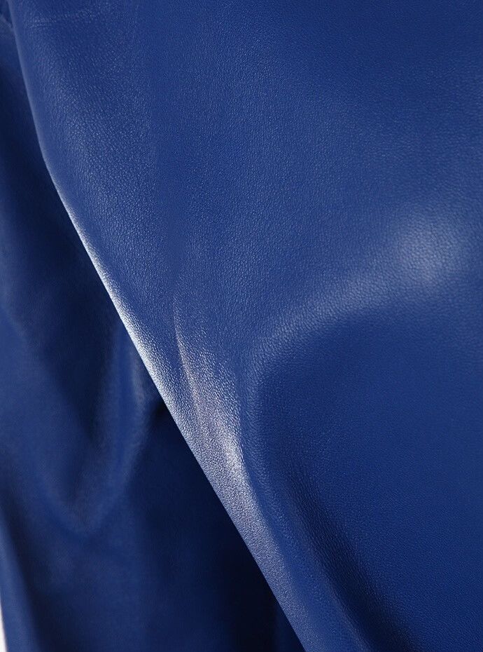 Loewe LOEWE Electric Blue Leather Coat Size XXS / US 00 / IT 34 - 6 Thumbnail
