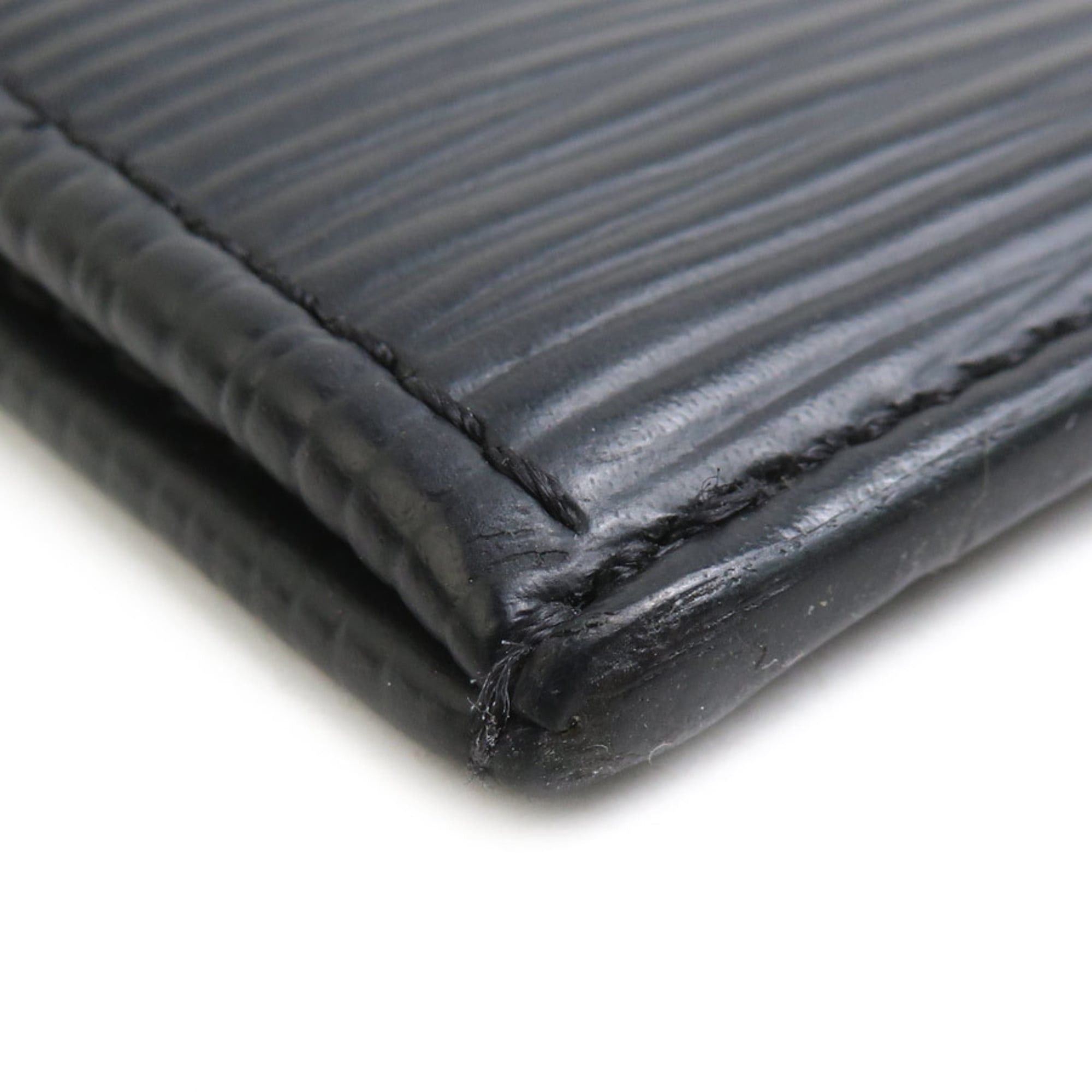 Louis Vuitton Louis Vuitton Epi Leather Clutch Bag in Black and Silver (Men's) e61361g Size ONE SIZE - 4 Thumbnail