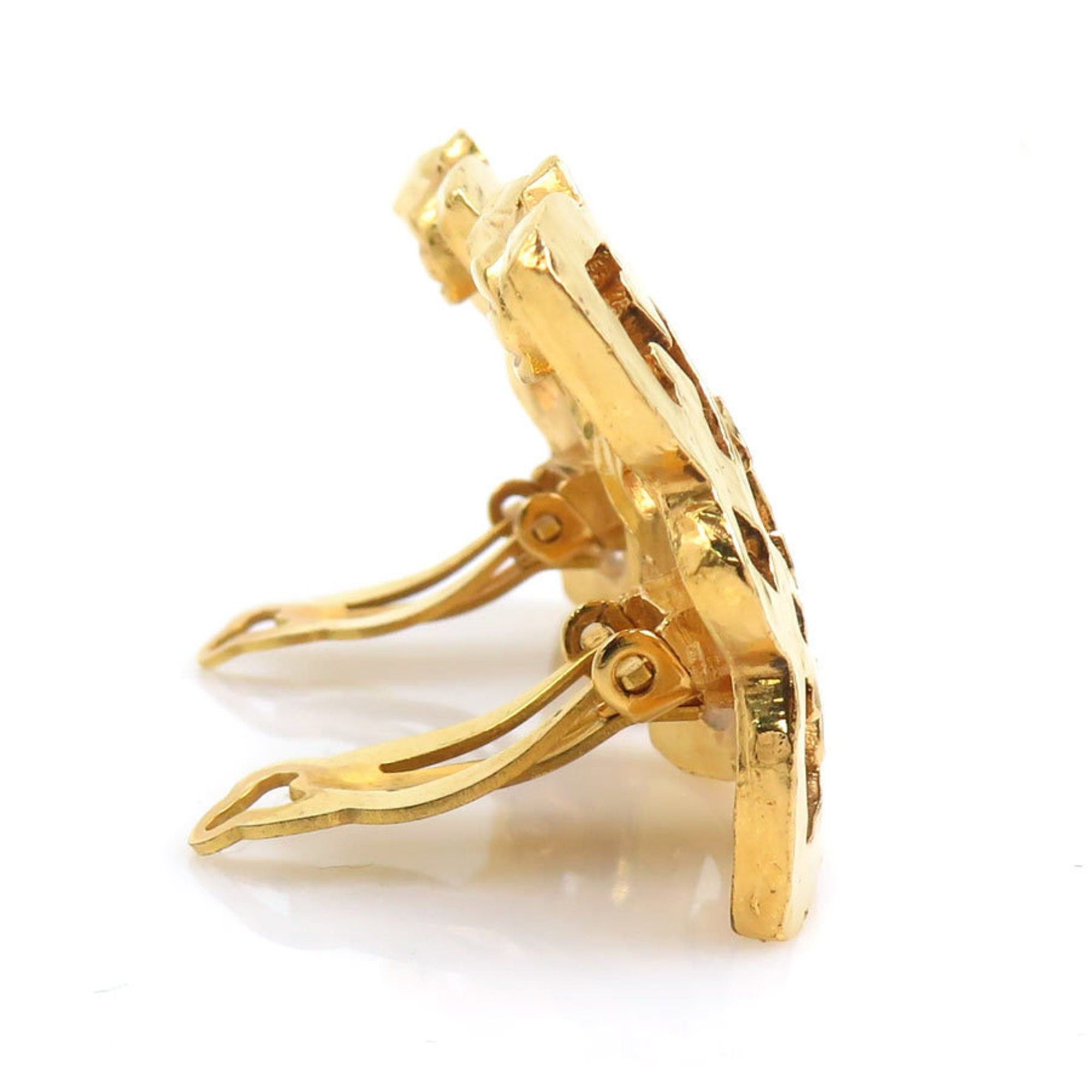 Chanel CHANEL Coco Mark Metal Gold Earrings for Women e61341a Size ONE SIZE - 2 Thumbnail