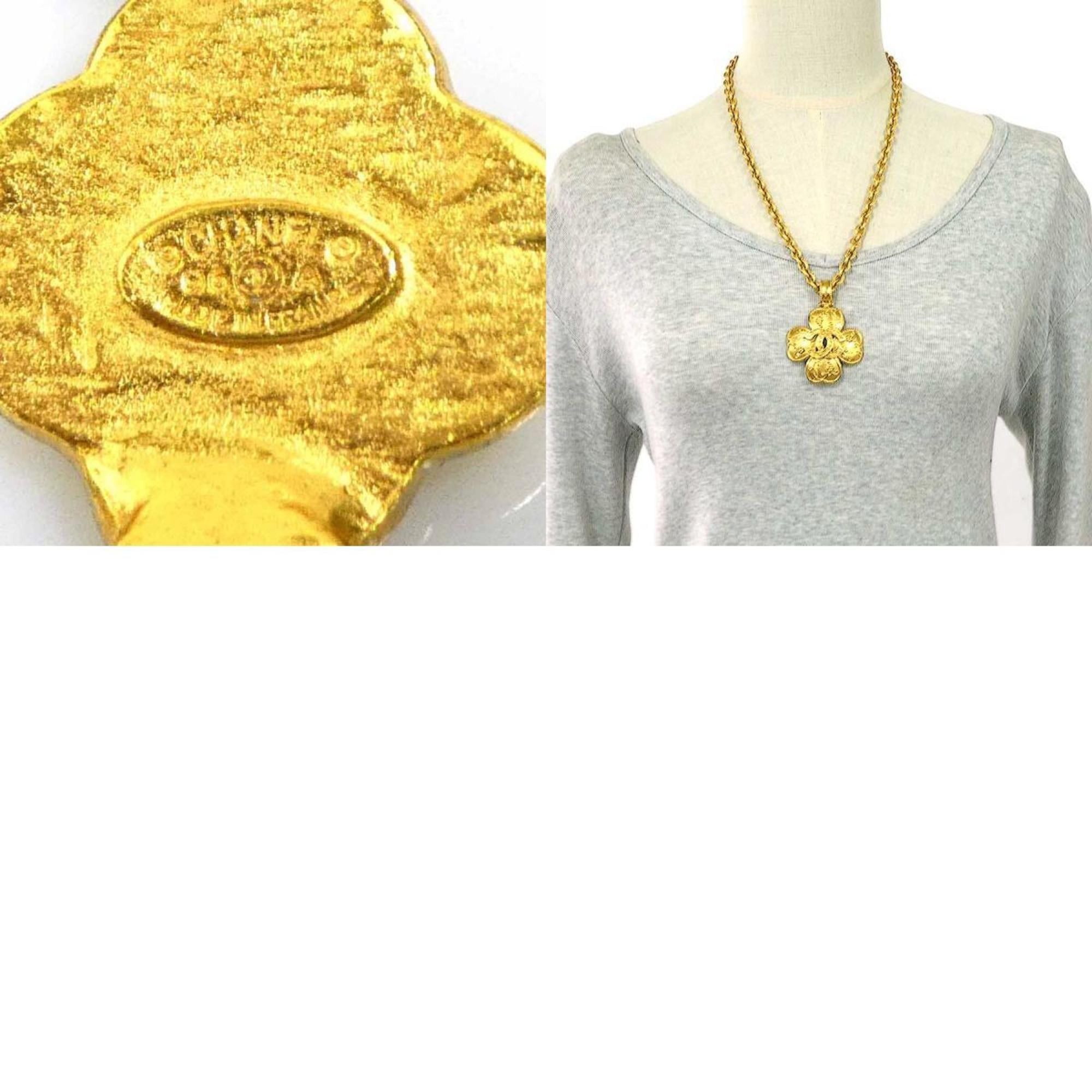 Chanel CHANEL Coco Mark Metal Gold Necklace for Women e61372j Size ONE SIZE - 5 Thumbnail
