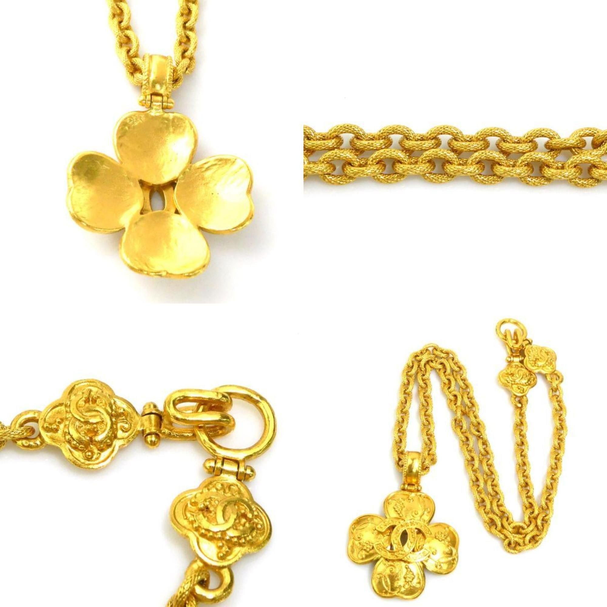Chanel CHANEL Coco Mark Metal Gold Necklace for Women e61372j Size ONE SIZE - 4 Thumbnail