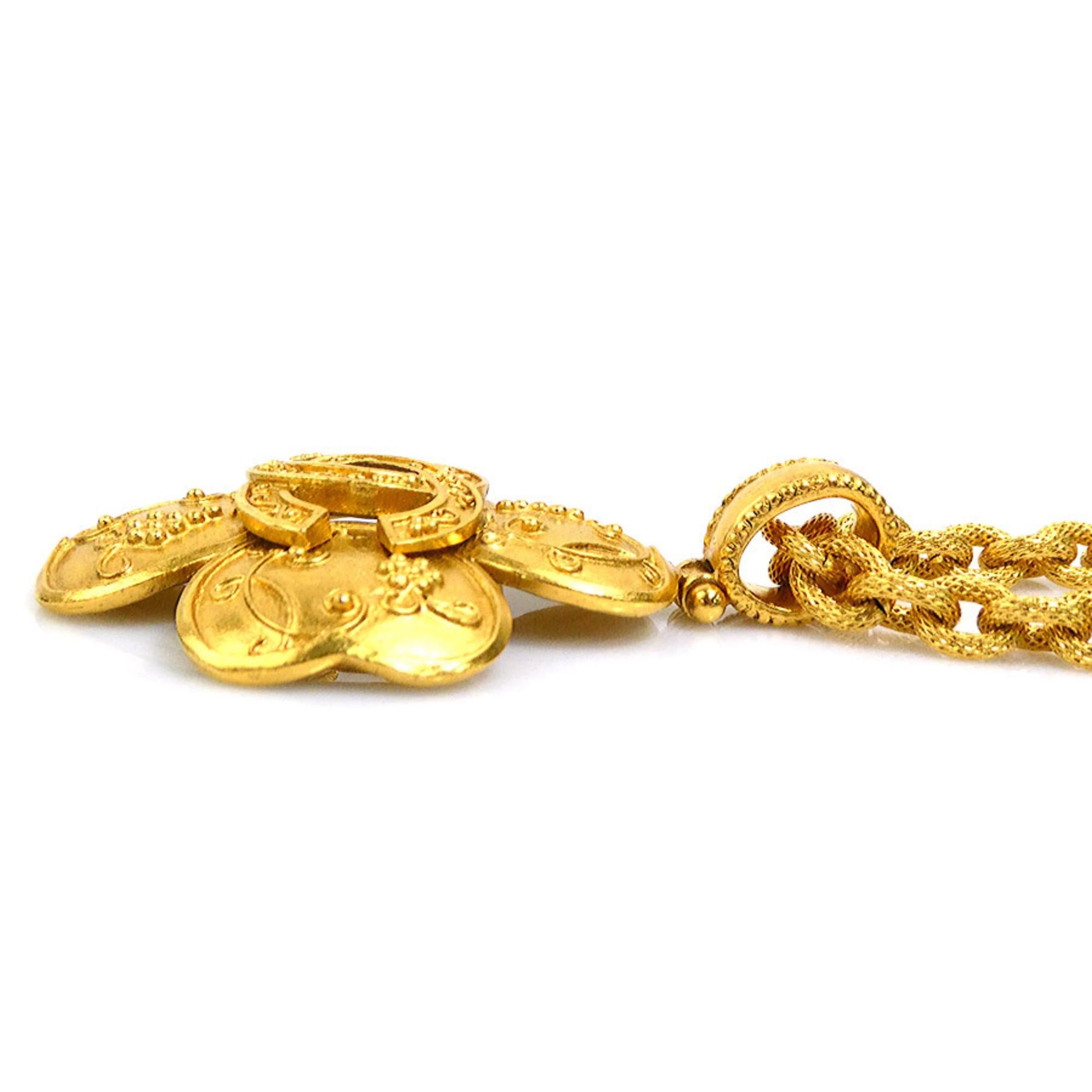 Chanel CHANEL Coco Mark Metal Gold Necklace for Women e61372j Size ONE SIZE - 3 Thumbnail