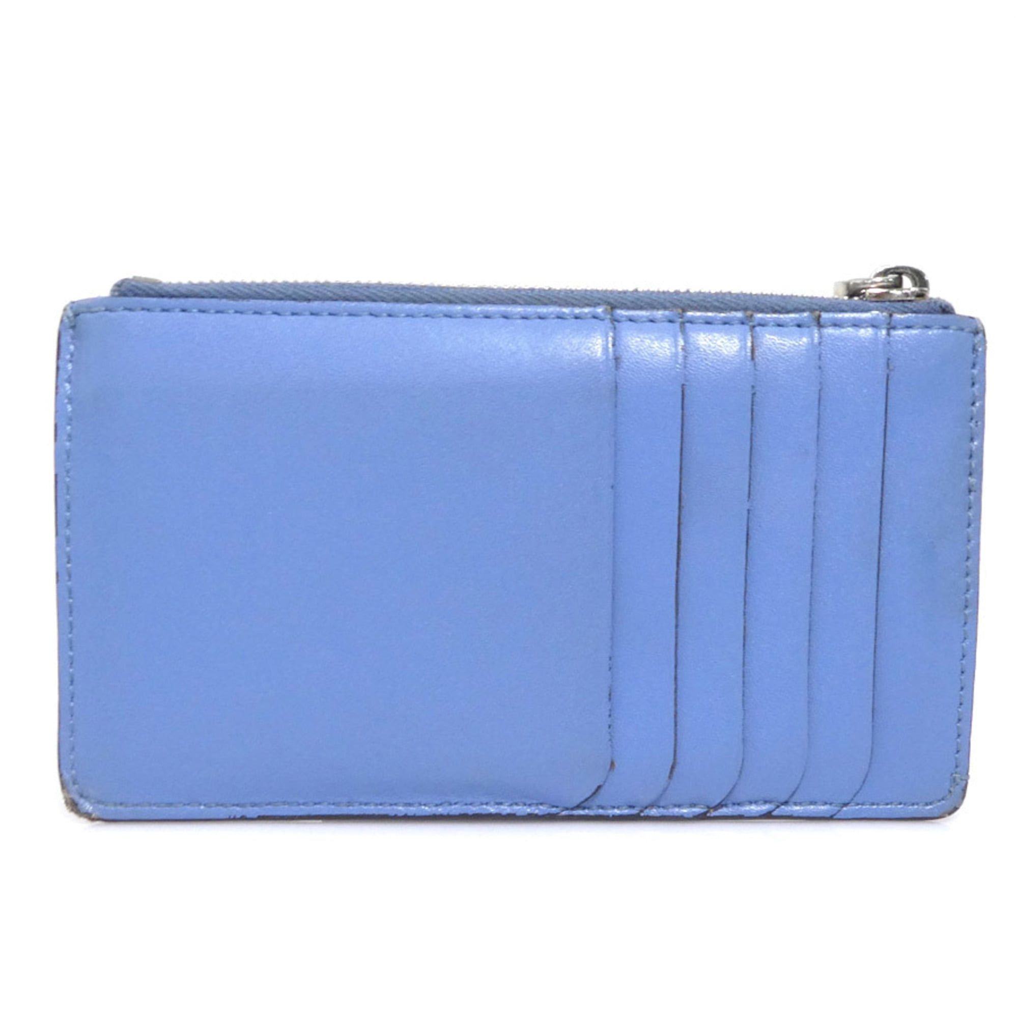 Fendi FENDI F-Is Leather Wallet with Coin Purse, Blue, Women's, 8M0348 A0KK, h31853g Size ONE SIZE - 2 Thumbnail