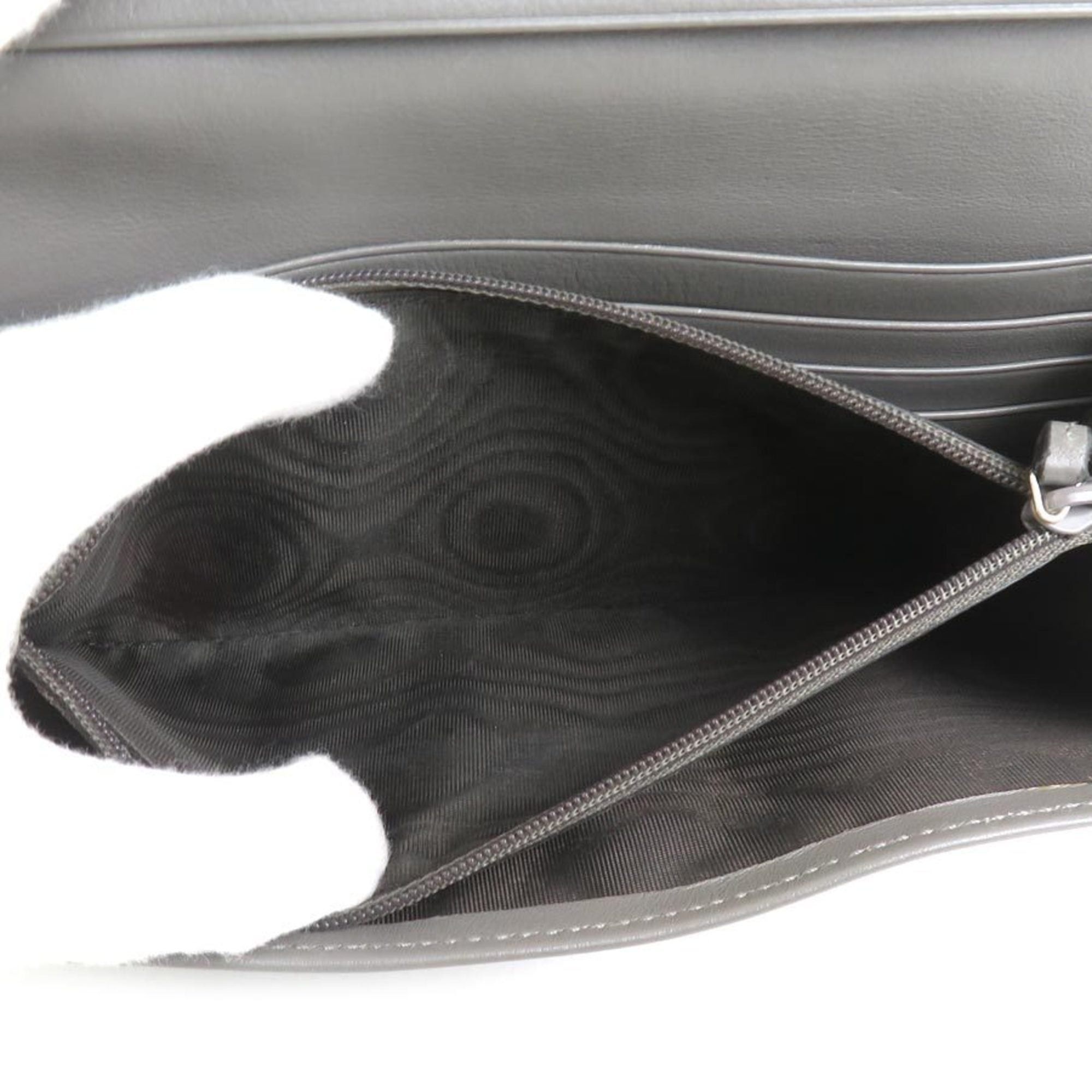 Gucci Gucci Micro Guccissima Leather Long Wallet, Gray, Unisex, 449396, H31886J Size ONE SIZE - 4 Thumbnail