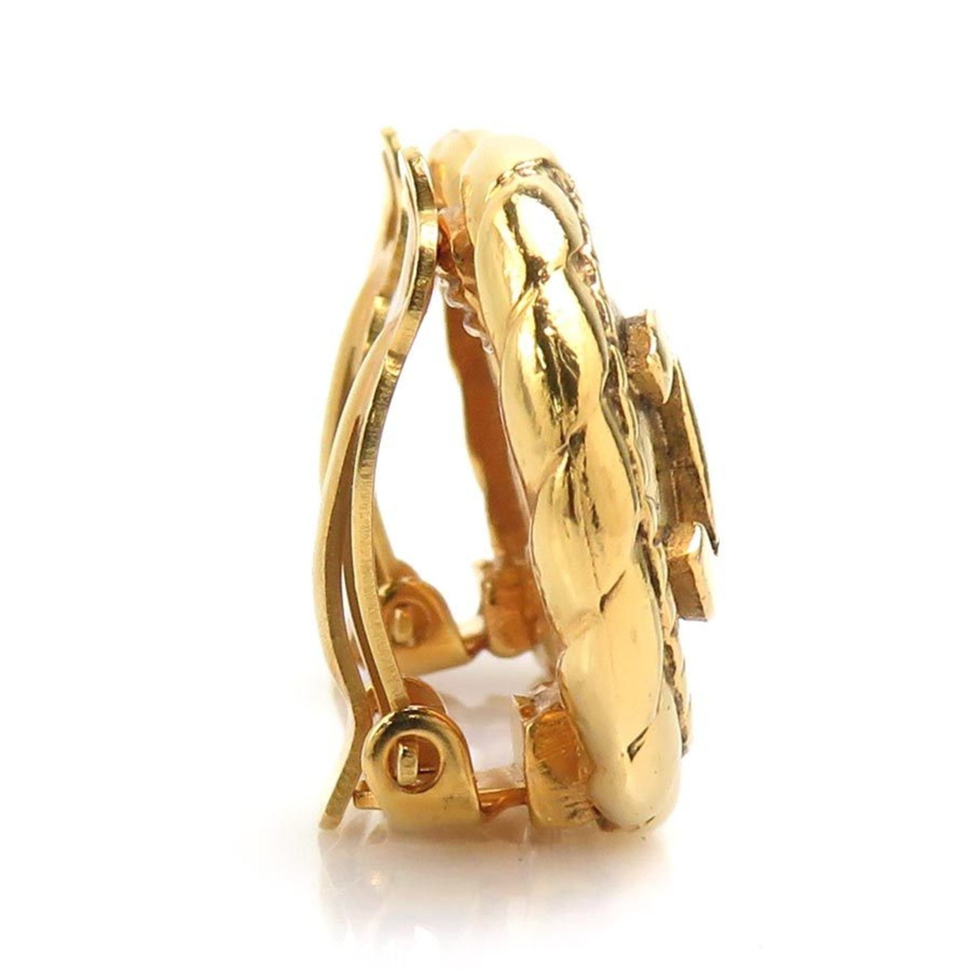 Chanel CHANEL Coco Mark Metal Gold Earrings for Women e61340i Size ONE SIZE - 2 Thumbnail