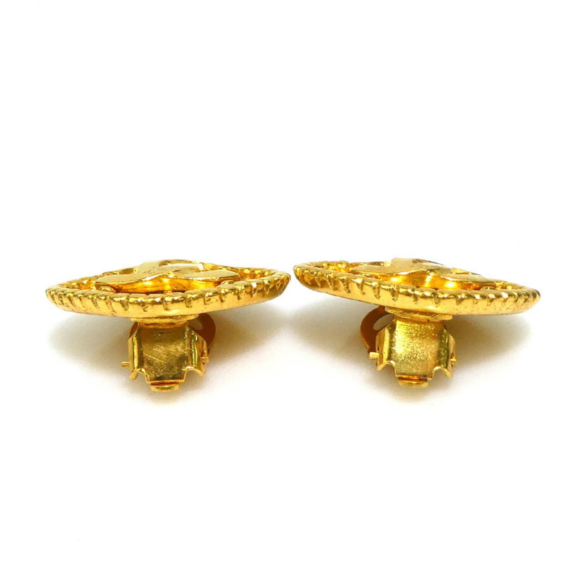 Chanel CHANEL Coco Mark Metal Gold Earrings for Women e61369i Size ONE SIZE - 2 Thumbnail