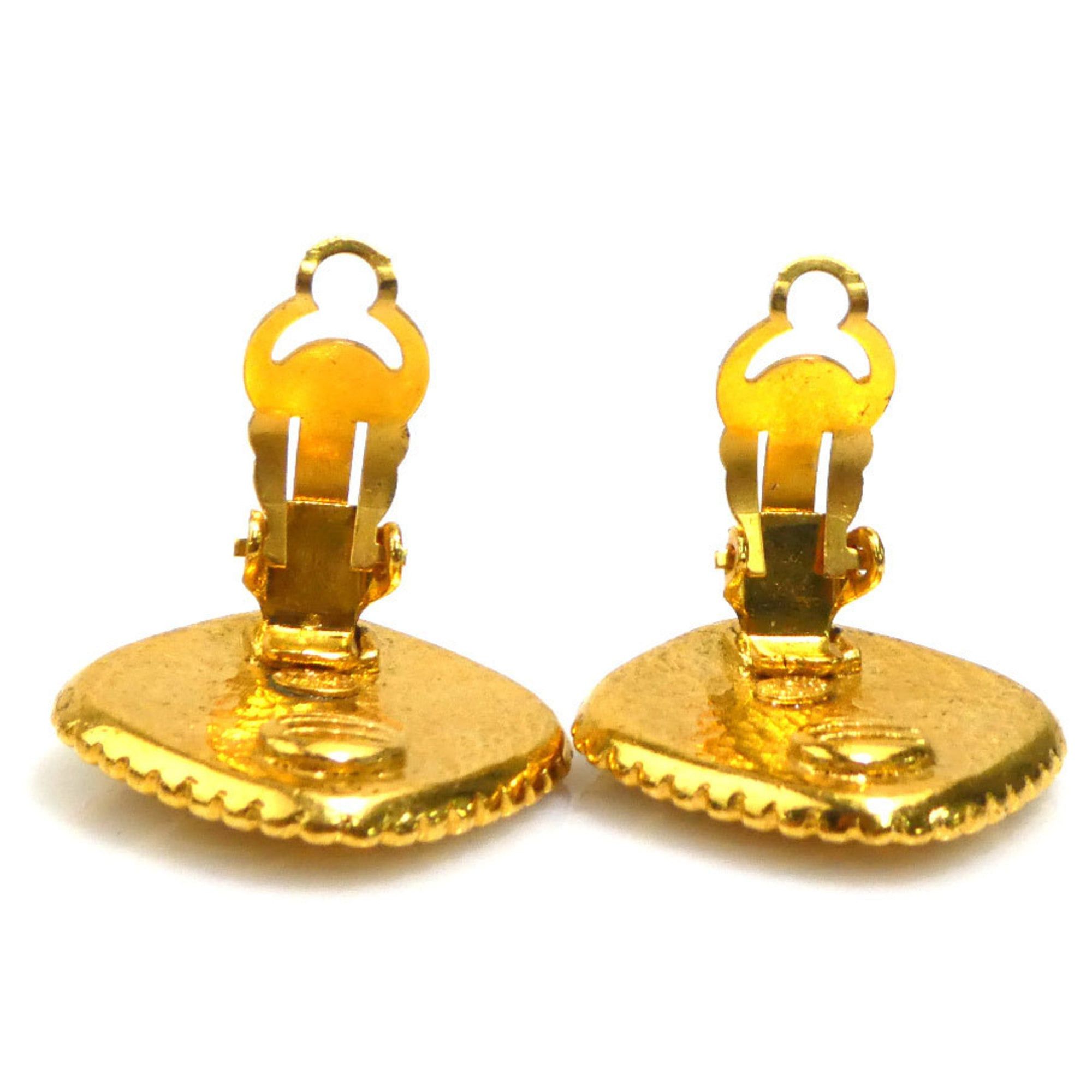 Chanel CHANEL Coco Mark Metal Gold Earrings for Women e61369i Size ONE SIZE - 4 Thumbnail