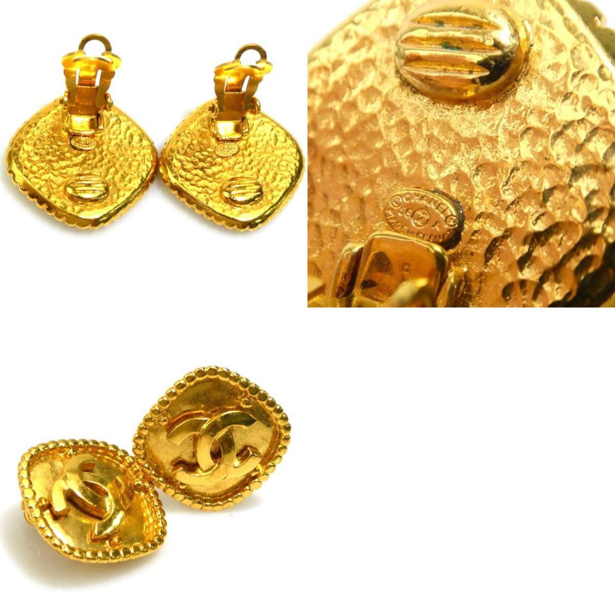 Chanel CHANEL Coco Mark Metal Gold Earrings for Women e61369i Size ONE SIZE - 5 Thumbnail