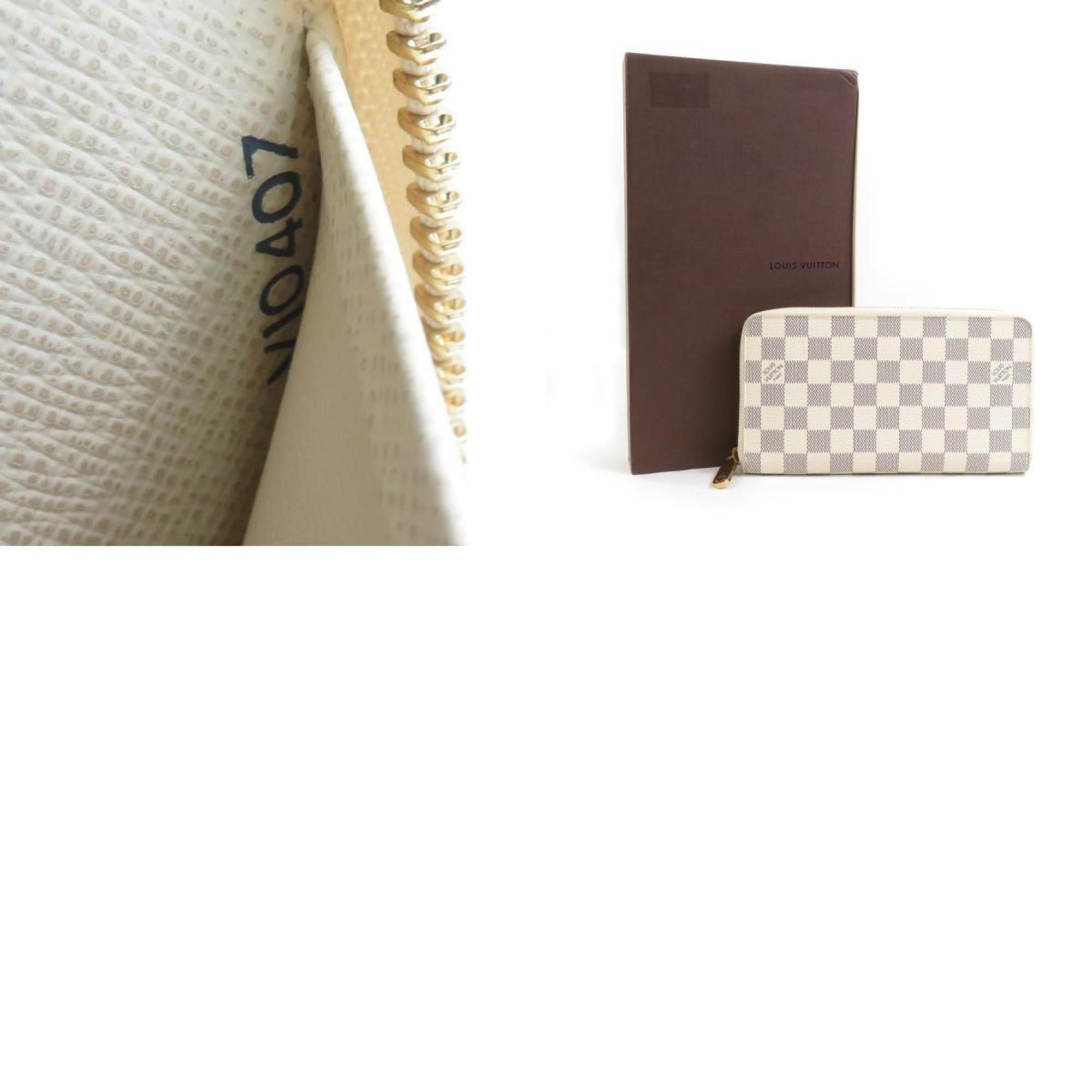 Louis Vuitton Louis Vuitton Zippy Organizer in Damier Azur Canvas, Ivory, Men's, N60012, r10963i Size ONE SIZE - 5 Thumbnail