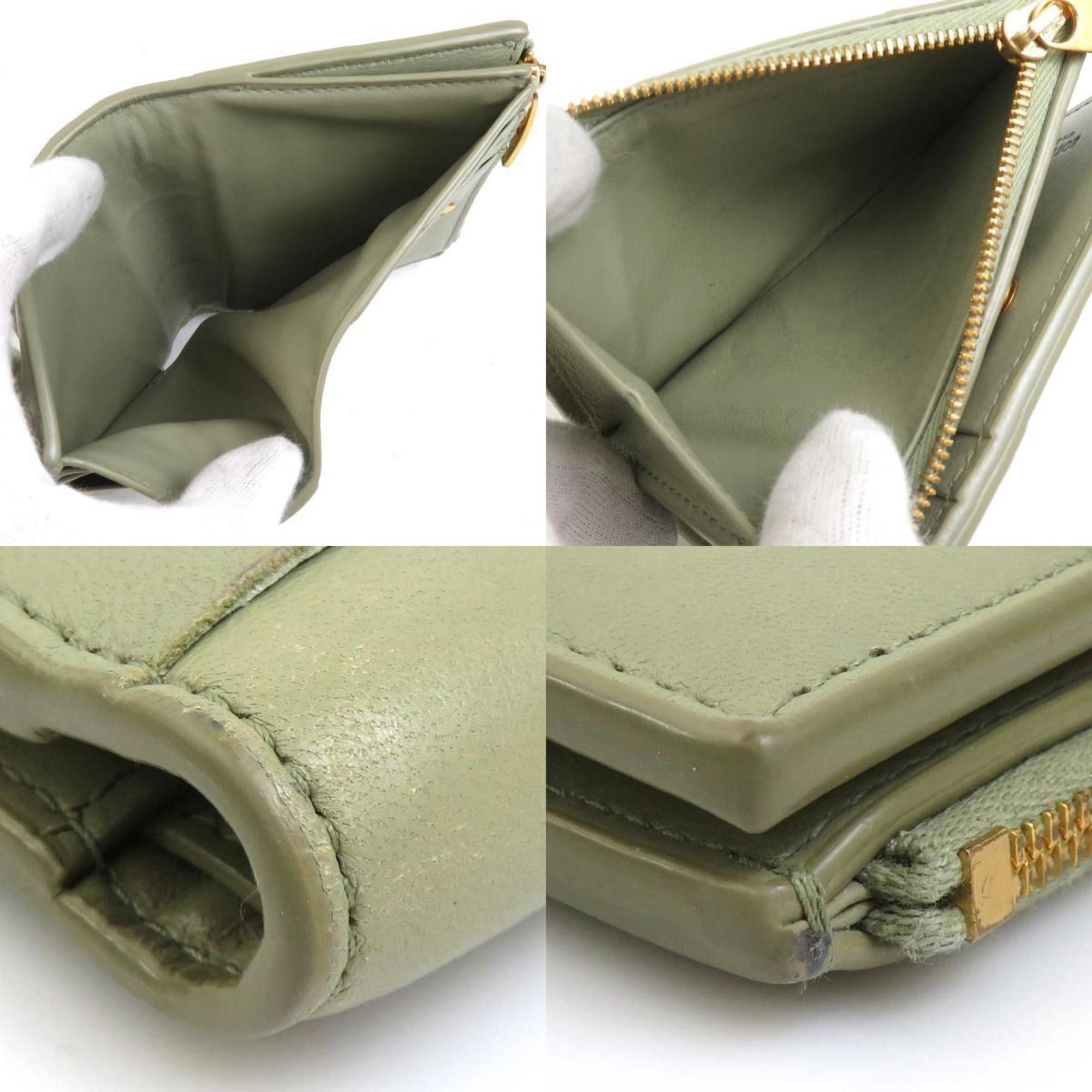 Bottega Veneta Bottega Veneta Cassette Leather Bi-fold Wallet, Green, Unisex, r10978k Size ONE SIZE - 3 Thumbnail
