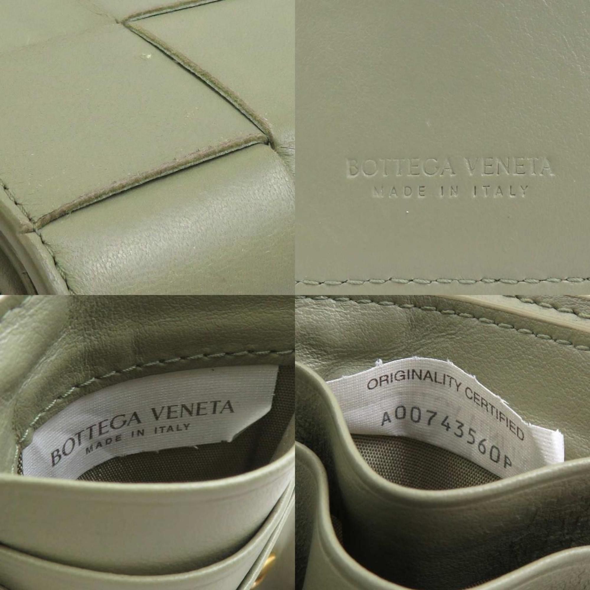 Bottega Veneta Bottega Veneta Cassette Leather Bi-fold Wallet, Green, Unisex, r10978k Size ONE SIZE - 5 Thumbnail