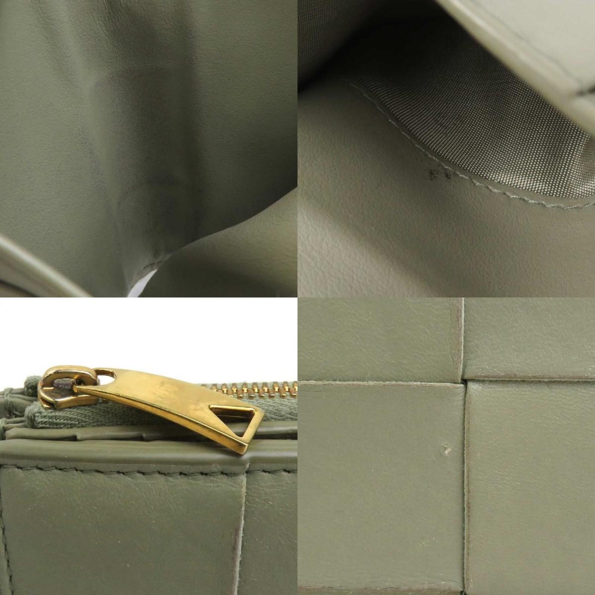 Bottega Veneta Bottega Veneta Cassette Leather Bi-fold Wallet, Green, Unisex, r10978k Size ONE SIZE - 4 Thumbnail