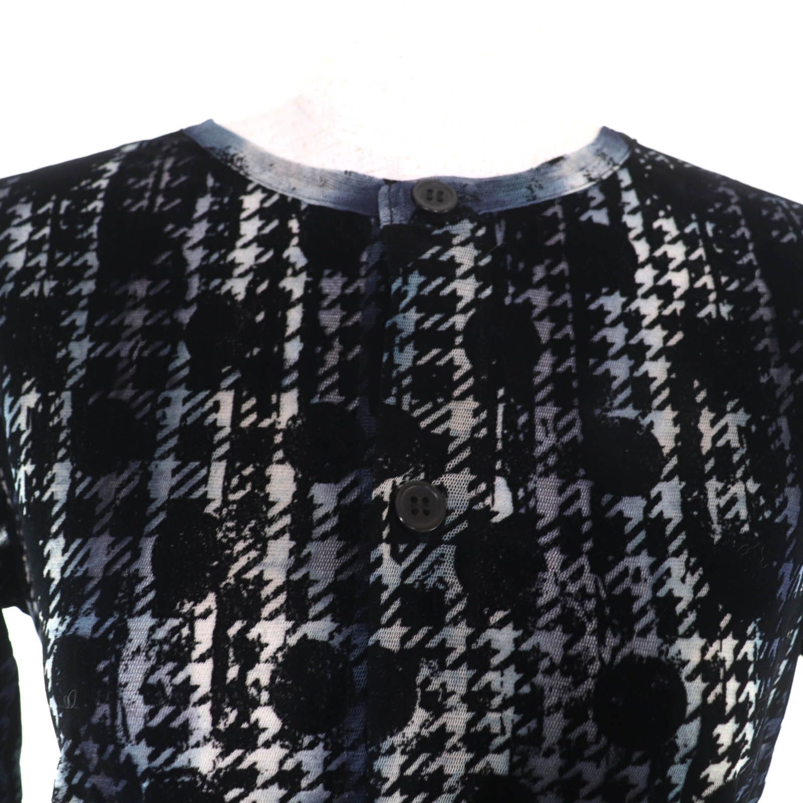 Other Other Y's Houndstooth Dot Tulle Polyester Blouse Textile Tops YM-T21-676 DUTY FREE for USA Size ONE SIZE - 4 Thumbnail