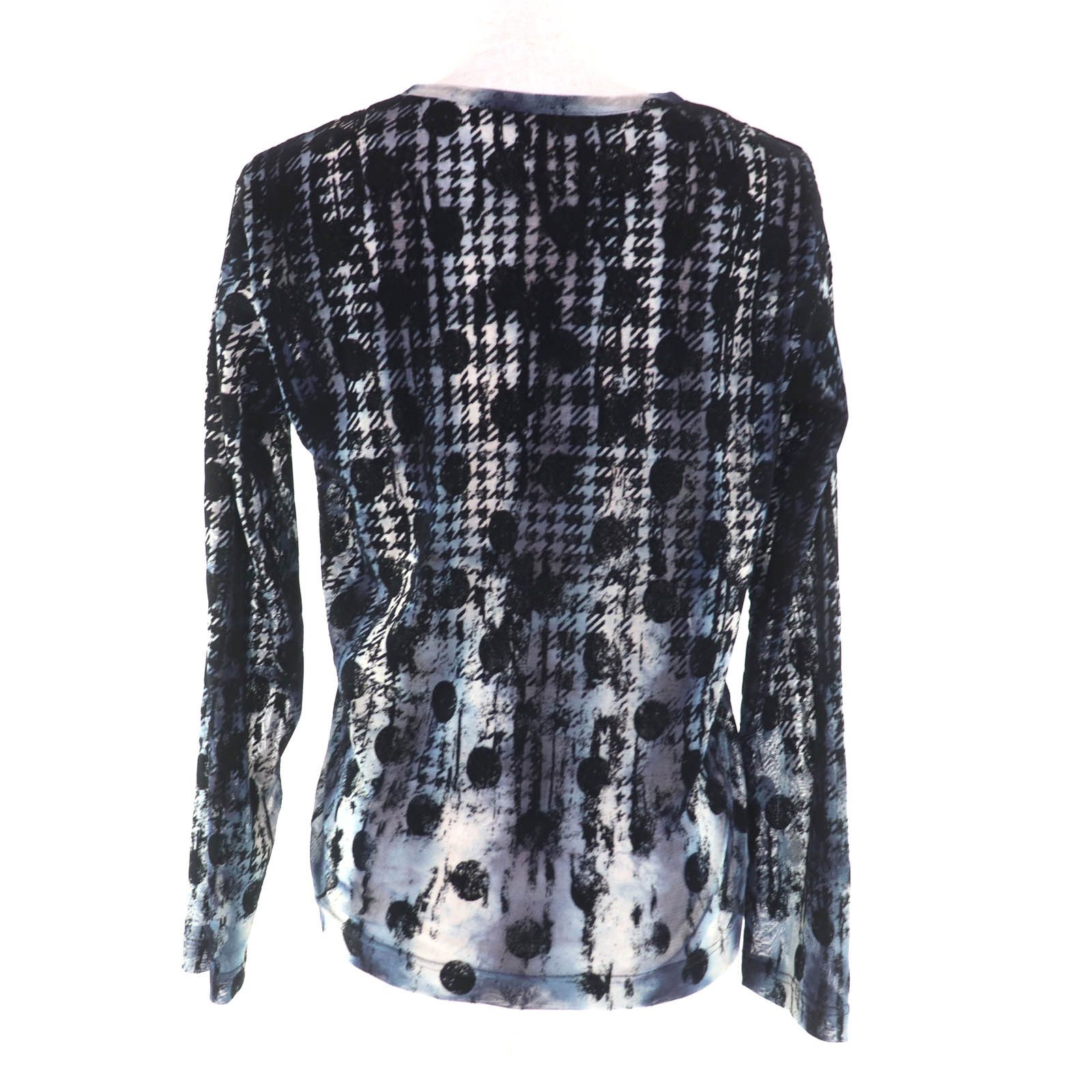 Other Other Y's Houndstooth Dot Tulle Polyester Blouse Textile Tops YM-T21-676 DUTY FREE for USA Size ONE SIZE - 3 Thumbnail