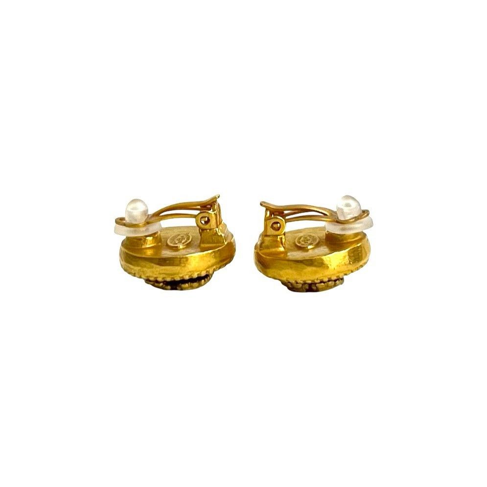 Chanel Chanel Chanel Vintage Coco Mark Earrings Metal Earrings 96A DUTY FREE for USA Size ONE SIZE - 4 Thumbnail