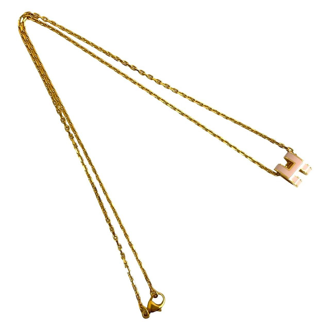 Hermes Hermès Pop H Necklace Pendant Necklace Metal Necklace DUTY FREE for USA