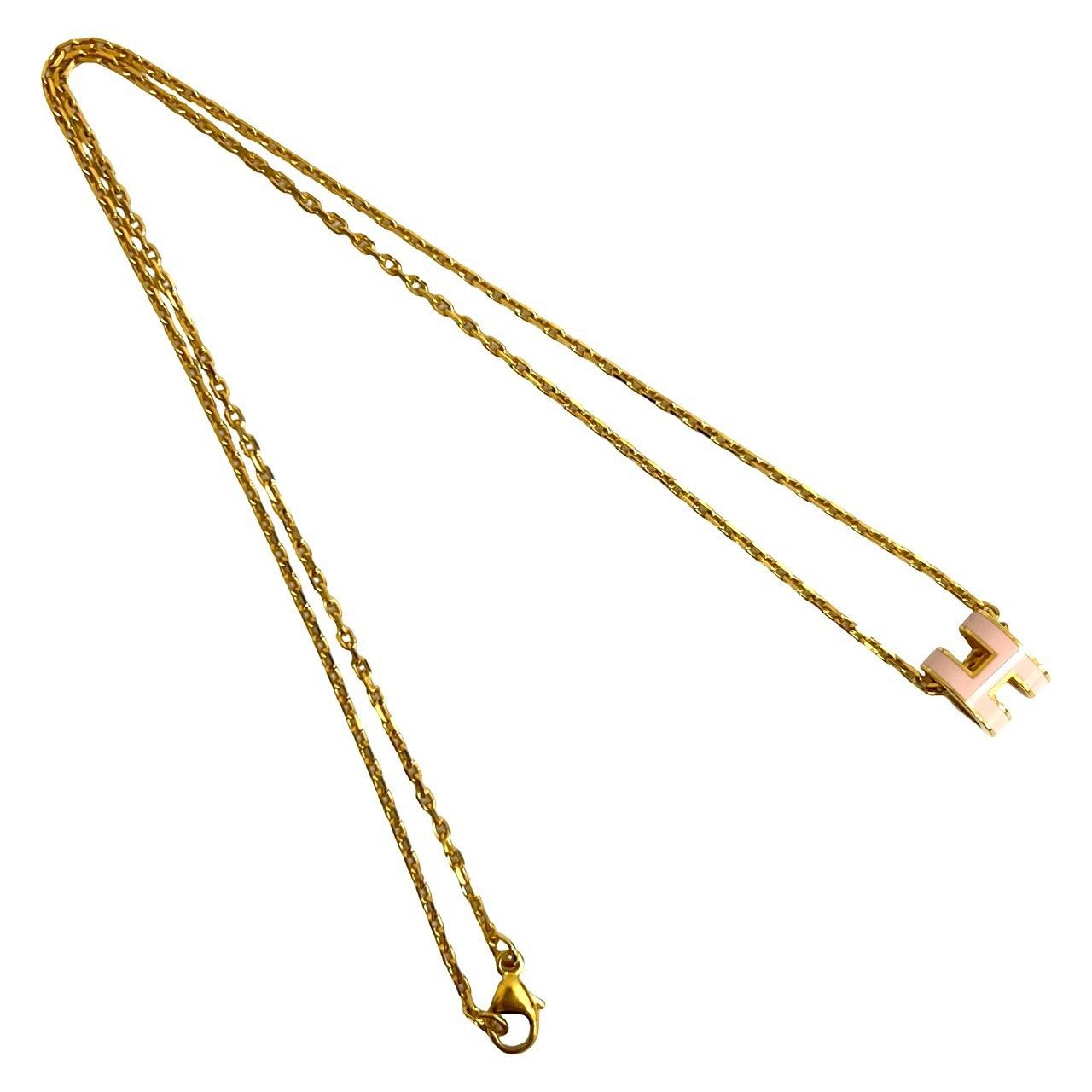 Hermes Hermès Pop H Necklace Pendant Necklace Metal Necklace DUTY FREE for USA