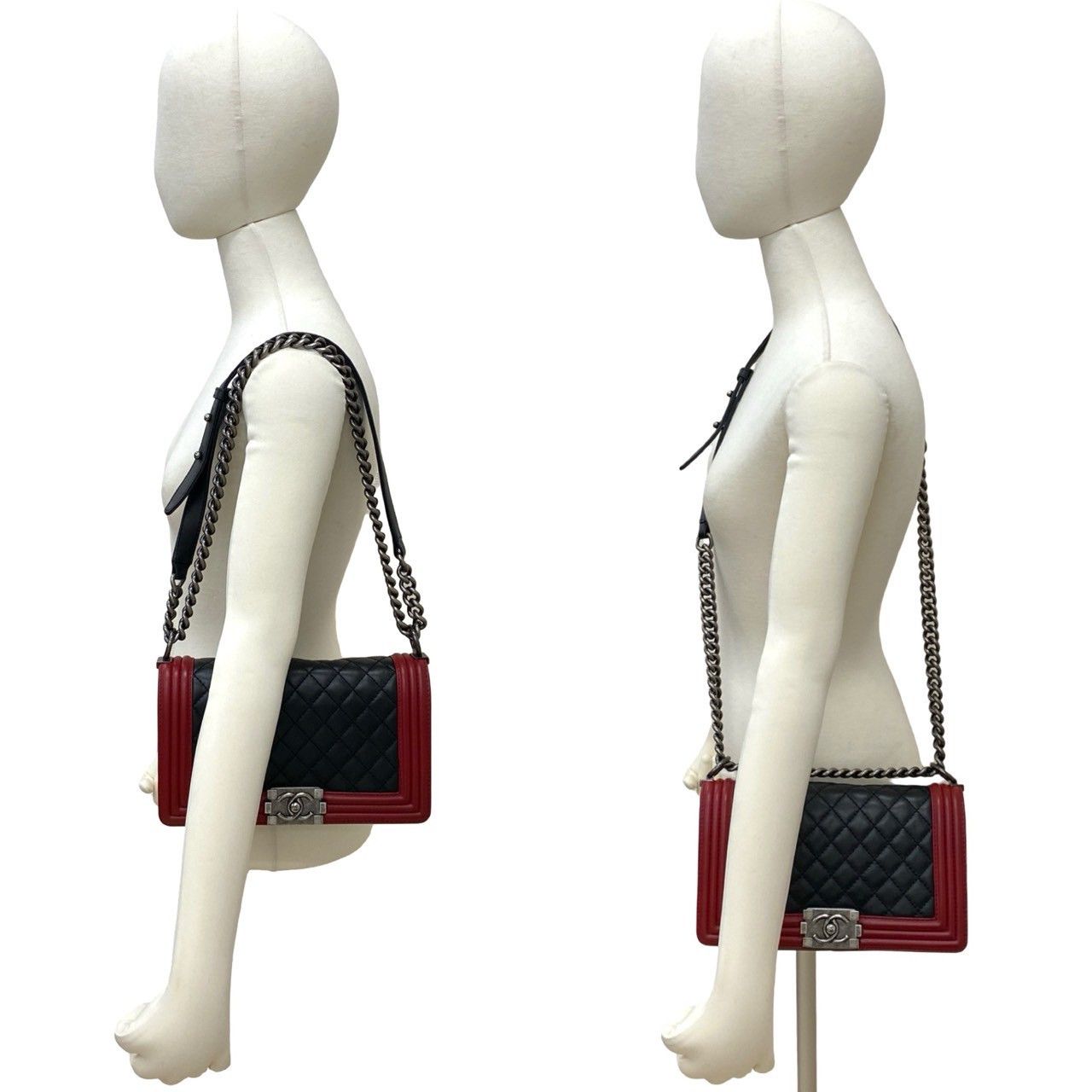 Chanel Chanel Chanel Boy Chanel Lambskin Shoulder Bag Leather Shoulder Bag DUTY FREE for USA Size ONE SIZE - 3 Thumbnail