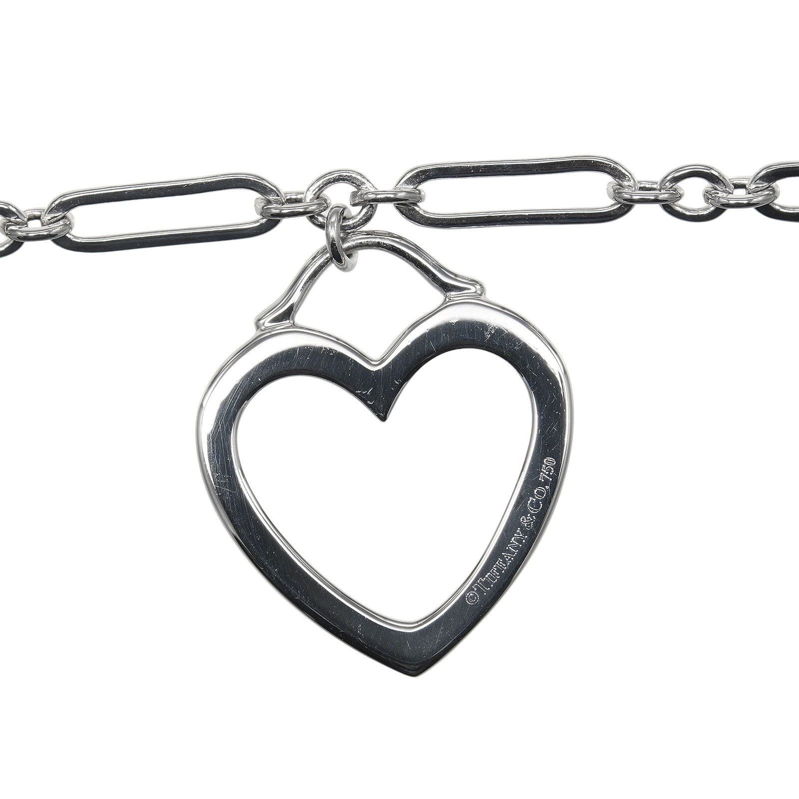 Tiffany & Co. Tiffany & Co. Tiffany Sentimental Heart Au750 White Gold Bracelet Precious Metal Bracelet DUTY FREE for USA Size ONE SIZE - 4 Thumbnail