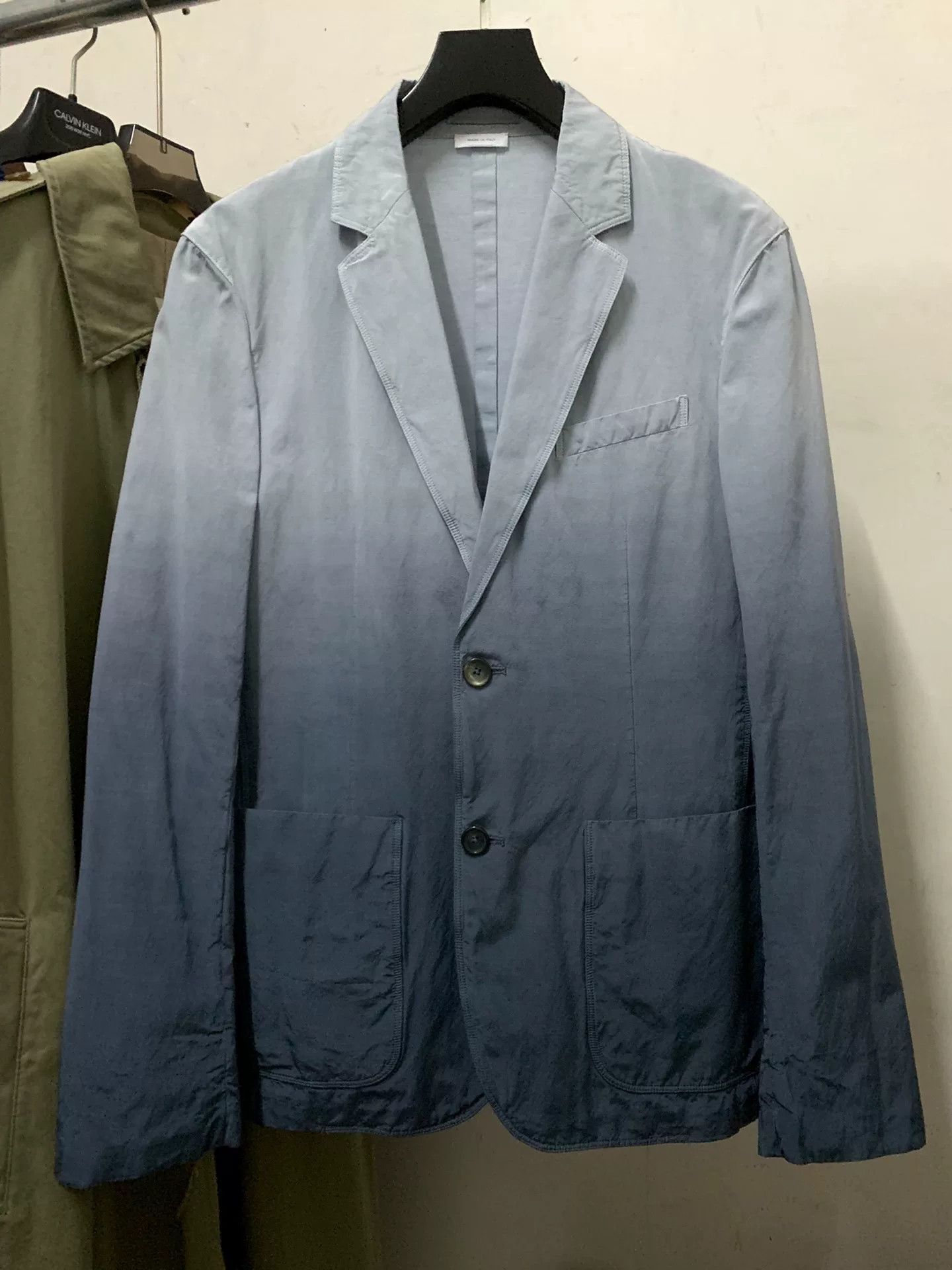 Jil Sander JIL SANDER Gradient Blue Blazer Size US M / EU 48-50 / 2 - 2 Thumbnail