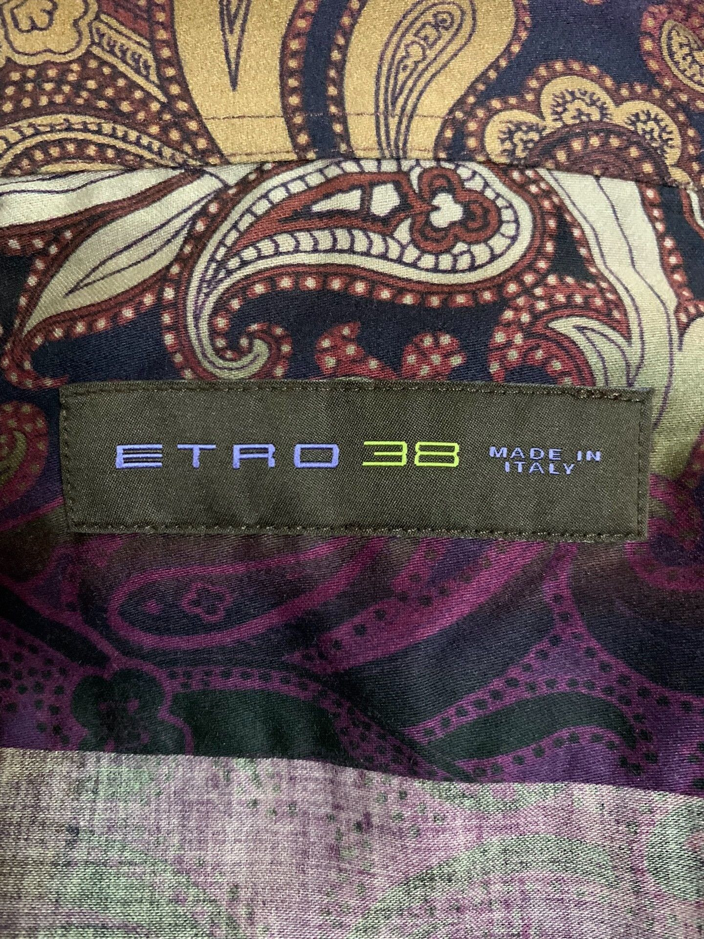 Etro Etro Paisley Pattern Purple Shirt Size US M / EU 48-50 / 2 - 4 Thumbnail