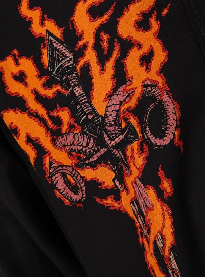 Givenchy Givenchy Flame Black Shirt Size US M / EU 48-50 / 2 - 4 Thumbnail