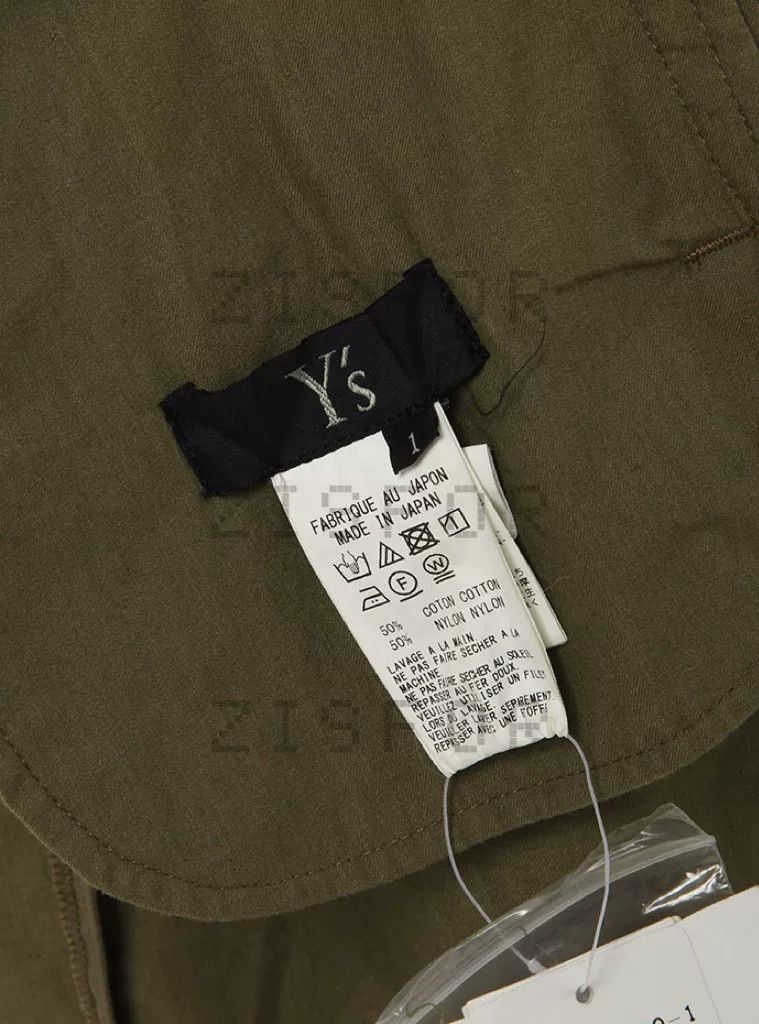 Y's Olive Green Asymmetrical Strap Skirt Size 24" / US 00 / IT 34 - 5 Thumbnail