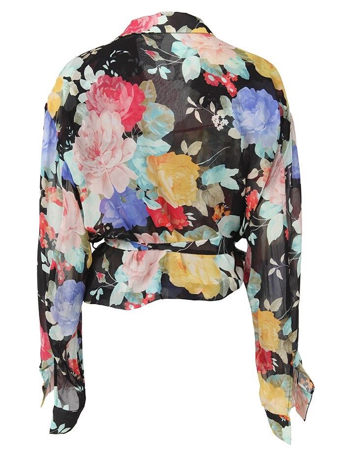 The Attico Attico Floral Silk Shirt for Women Size S / US 4 / IT 40 - 2 Thumbnail