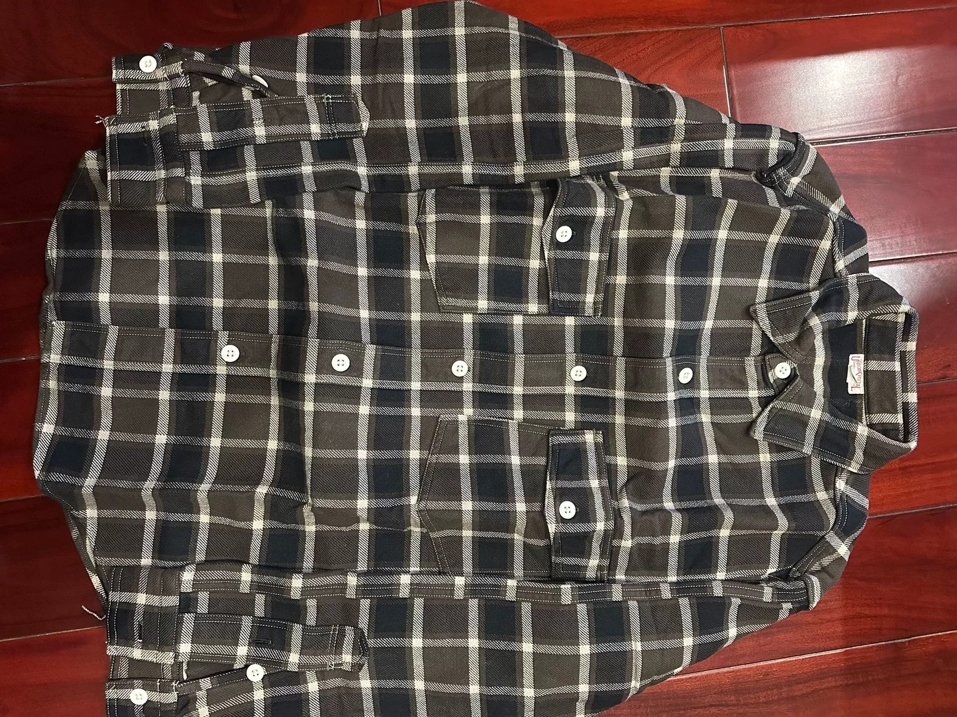 Freewheelers Thick Checkered Shirt Size 17 Size US L / EU 52-54 / 3 - 6 Thumbnail