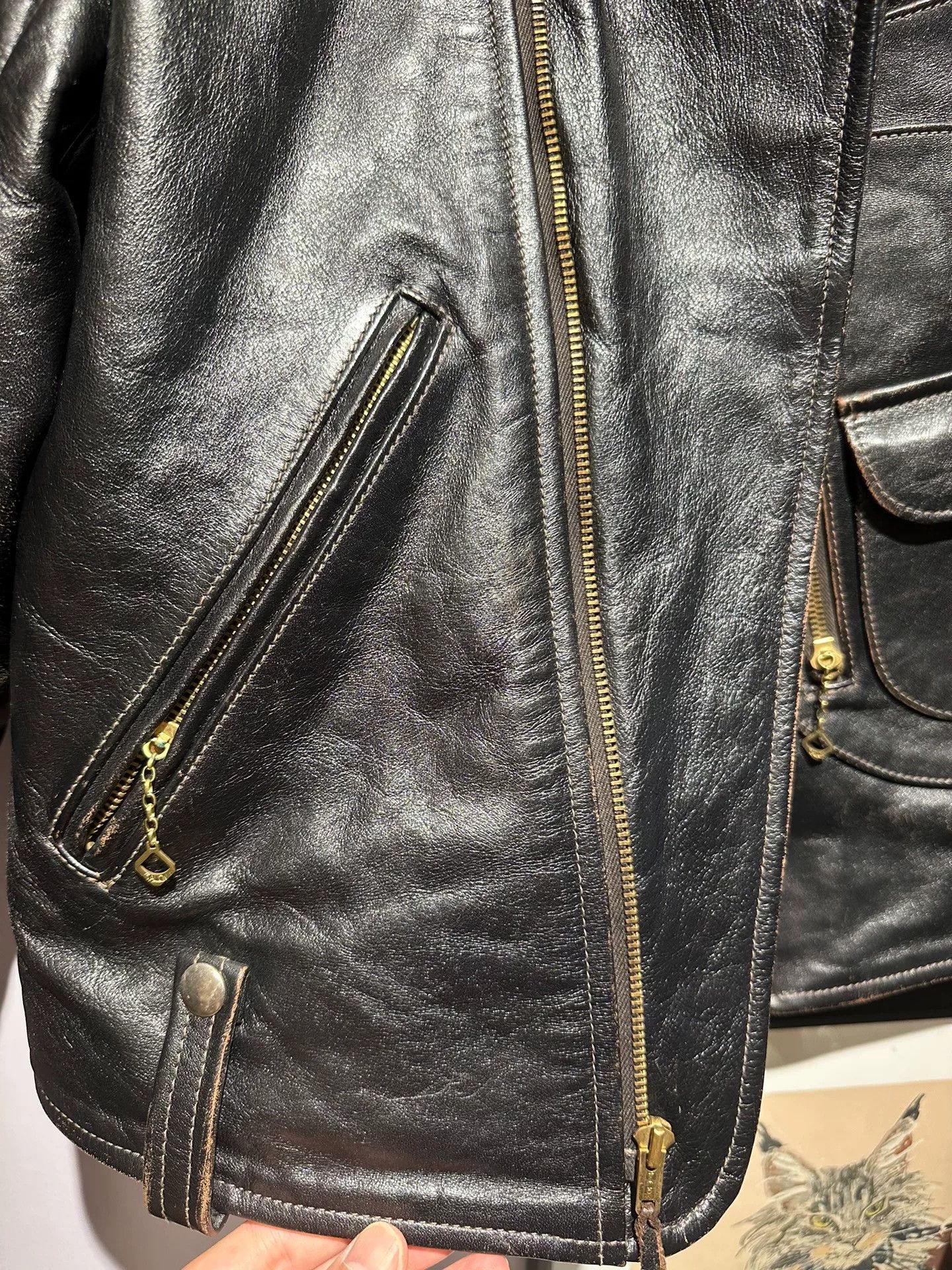 Buco BUCO J-24 Black Leather Motorcycle Jacket Size US XS / EU 42 / 0 - 3 Thumbnail