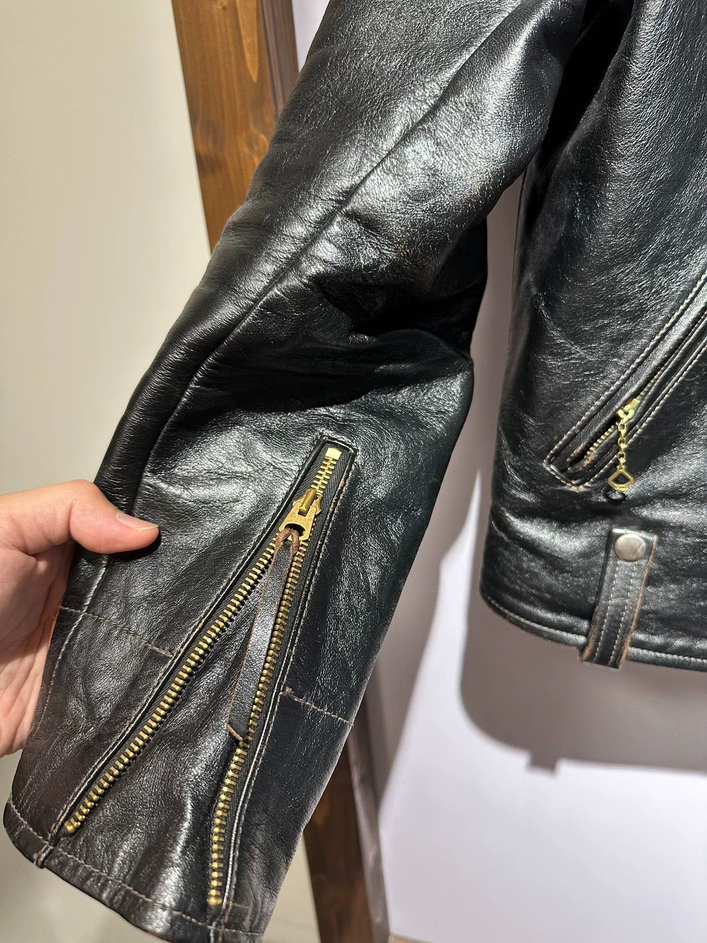 Buco BUCO J-24 Black Leather Motorcycle Jacket Size US XS / EU 42 / 0 - 5 Thumbnail