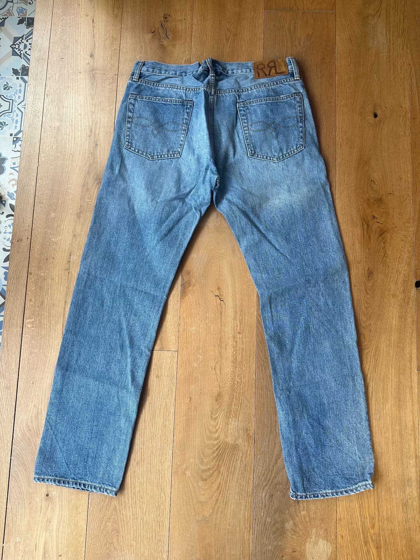 RRL Ralph Lauren RRL Vintage Khaki Jeans W33 L32 Size US 33 - 2 Thumbnail